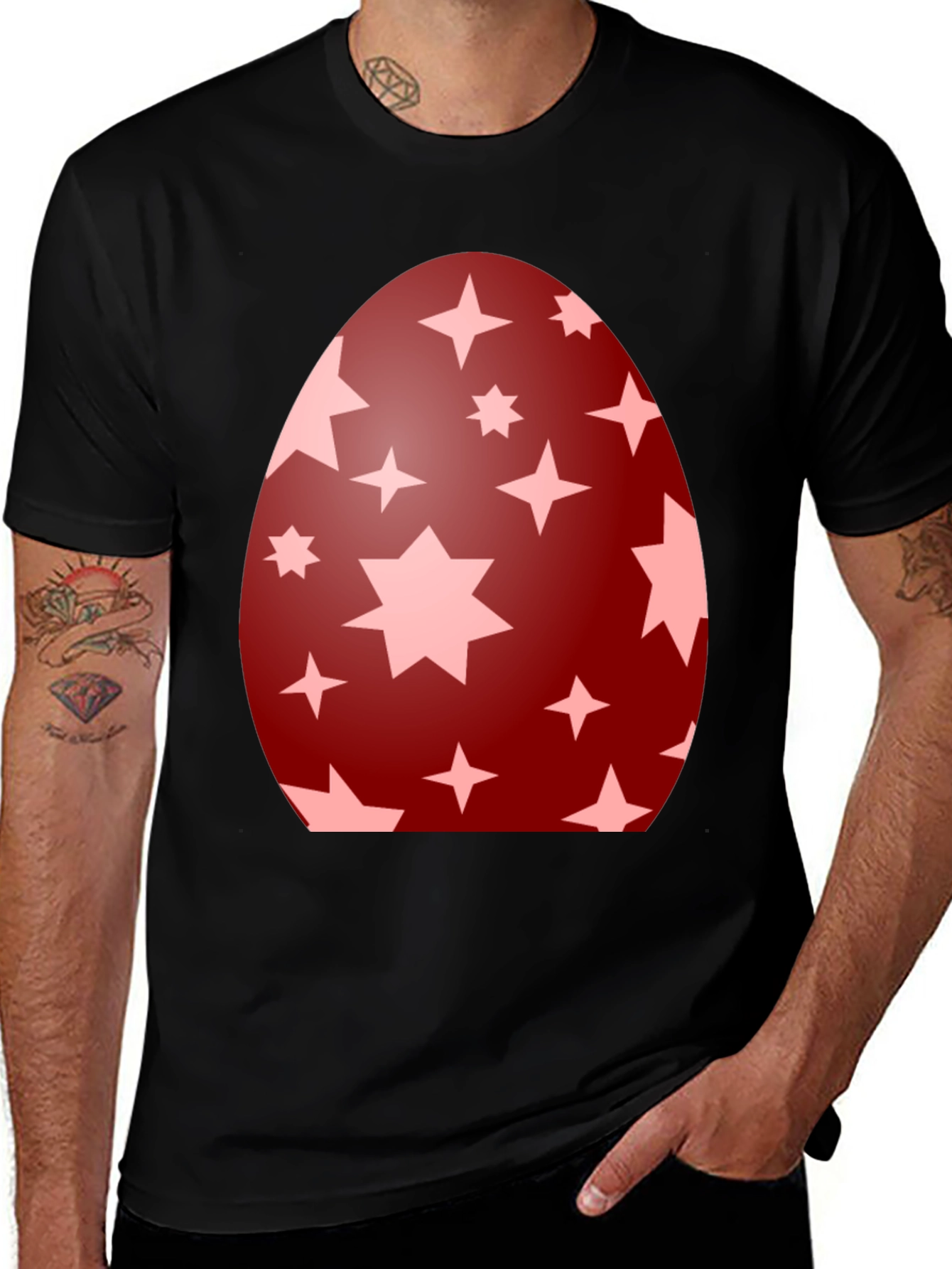 Easter Egg Star T-Shirt - Festive Holiday Apparel