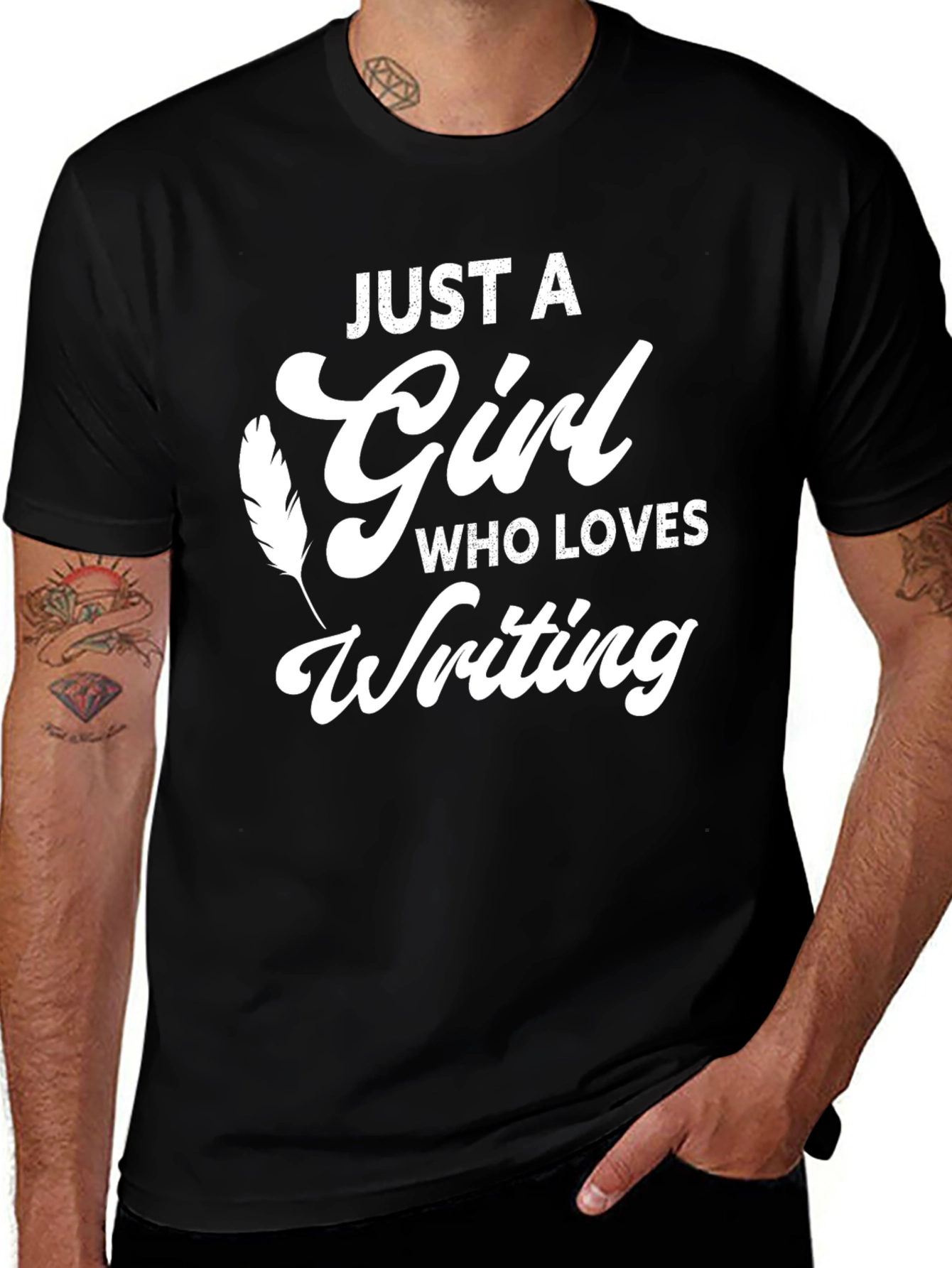 Variant 9 of Just A Girl Who Loves Writing T-Shirt