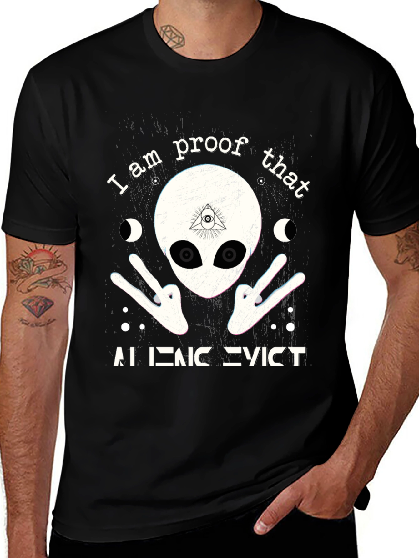 Variant 2 of Alien Evict T-Shirt - Proof Graphic Tee