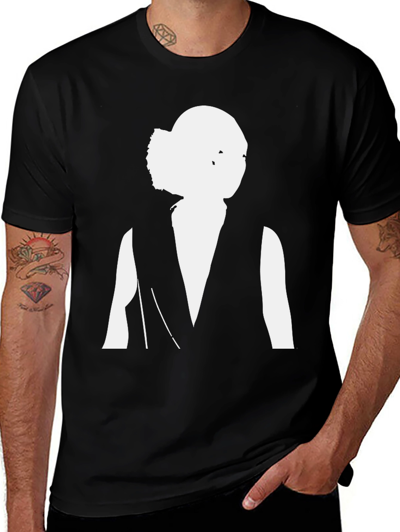 Variant 4 of Leia Inspired Black T-Shirt