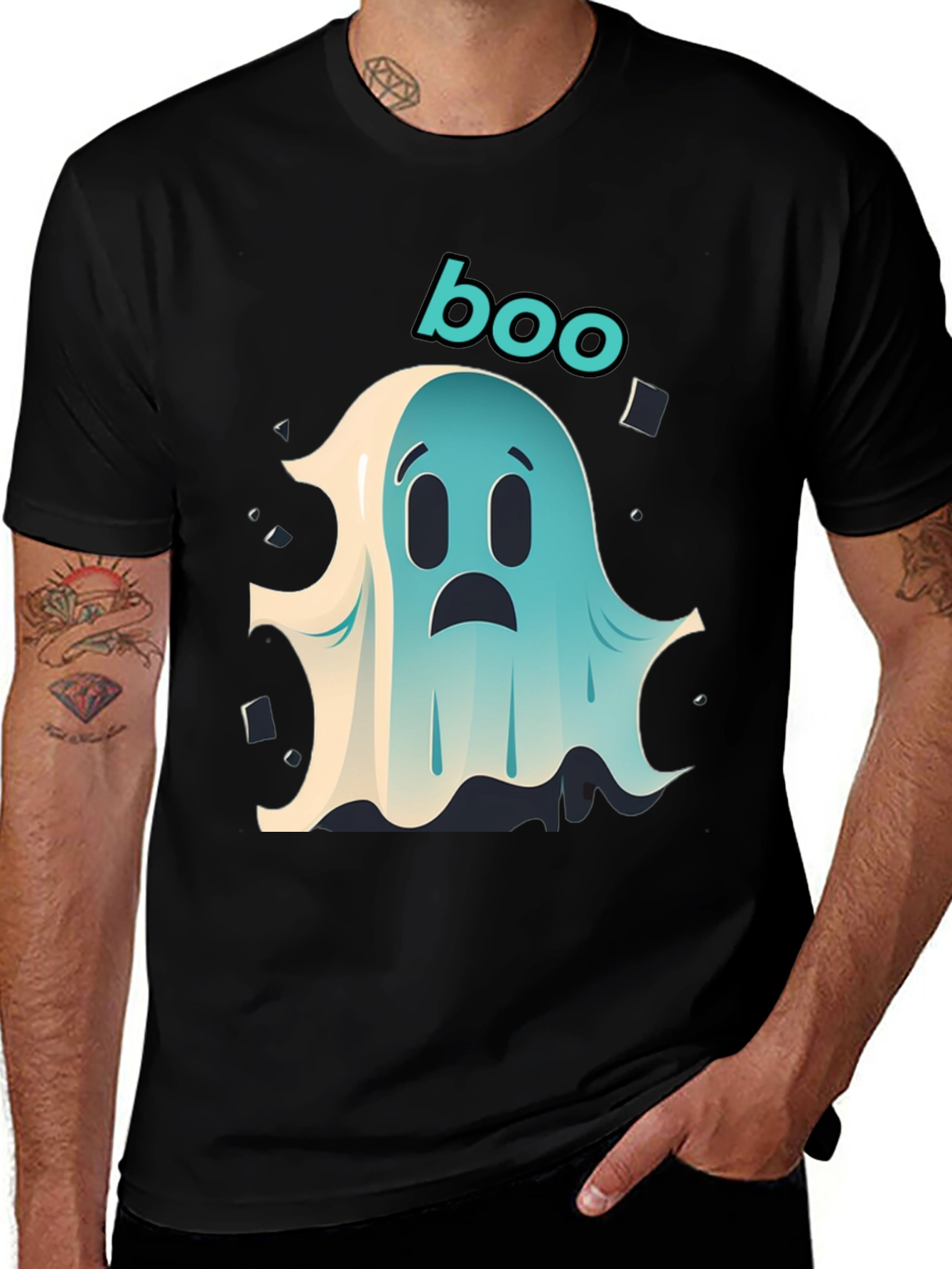 Spooky Season Boo Ghost Graphic Tee