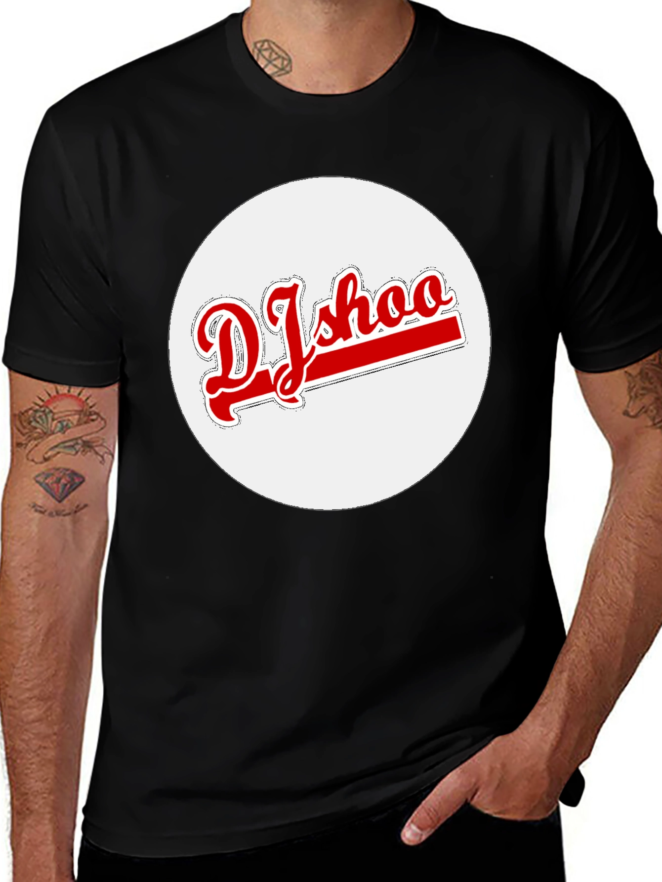 Variant 24 of Djshoo Graphic Tee - Stylish Black T-Shirt