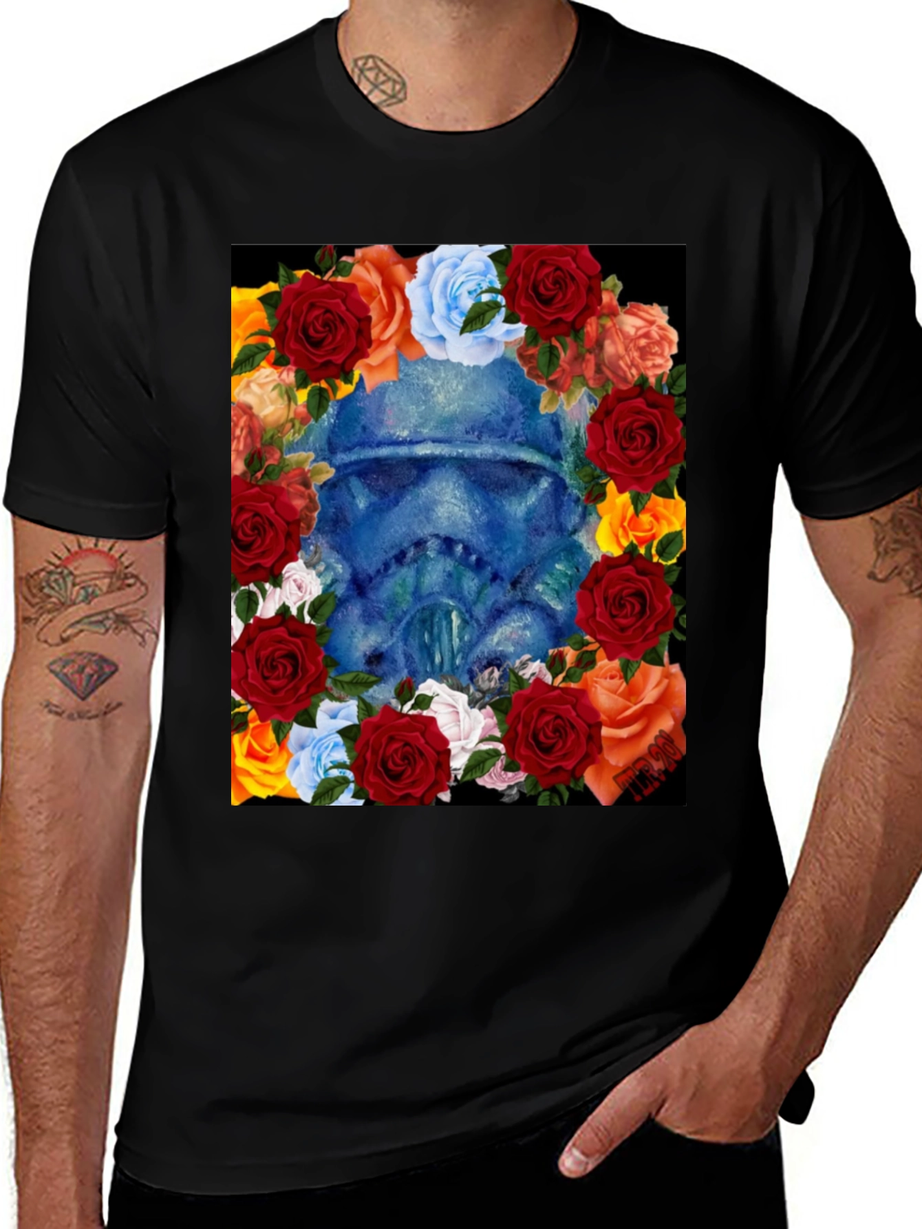 Variant 20 of Stormtrooper Floral T-Shirt