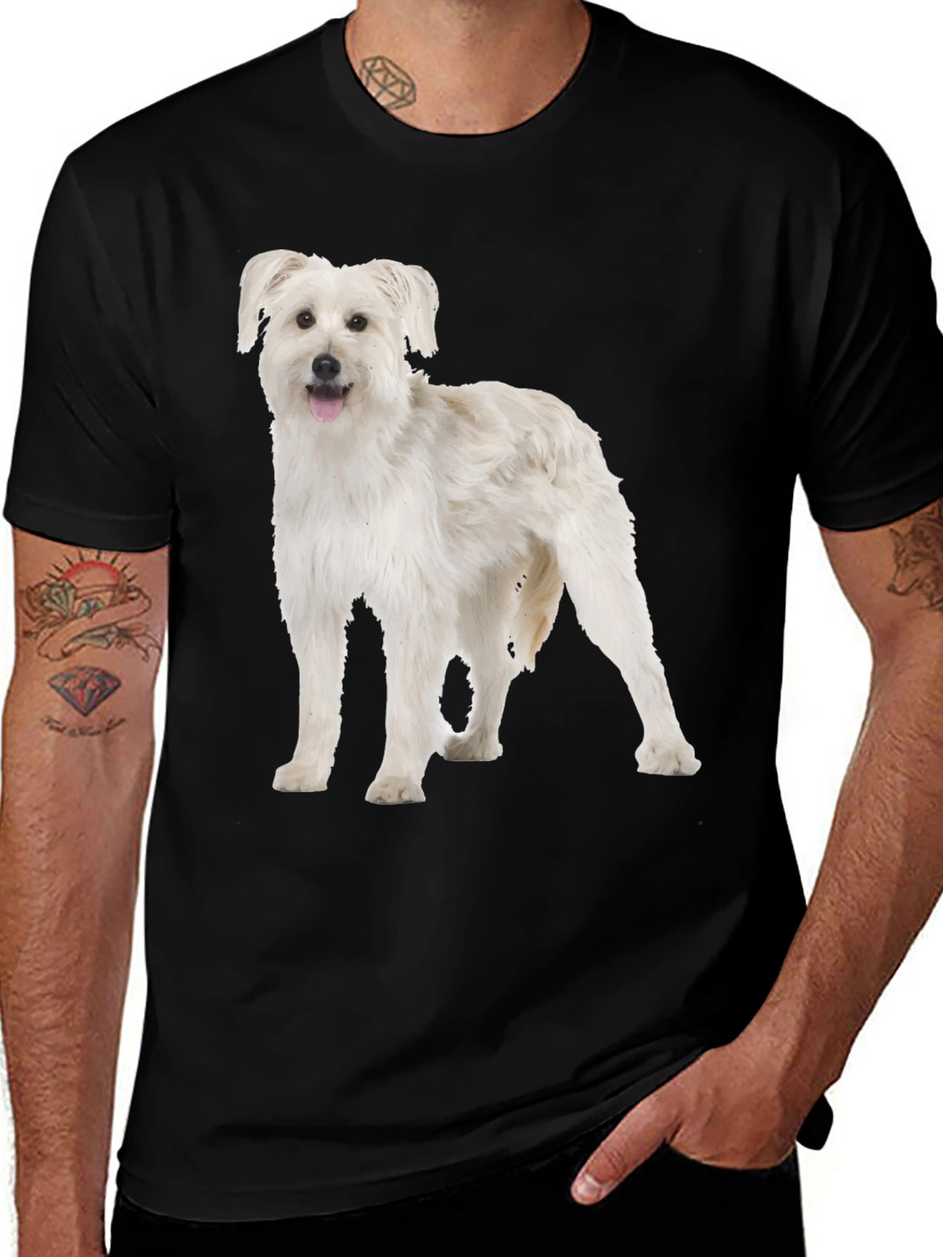 Variant 20 of Dog Graphic T-Shirt - Casual Black Tee