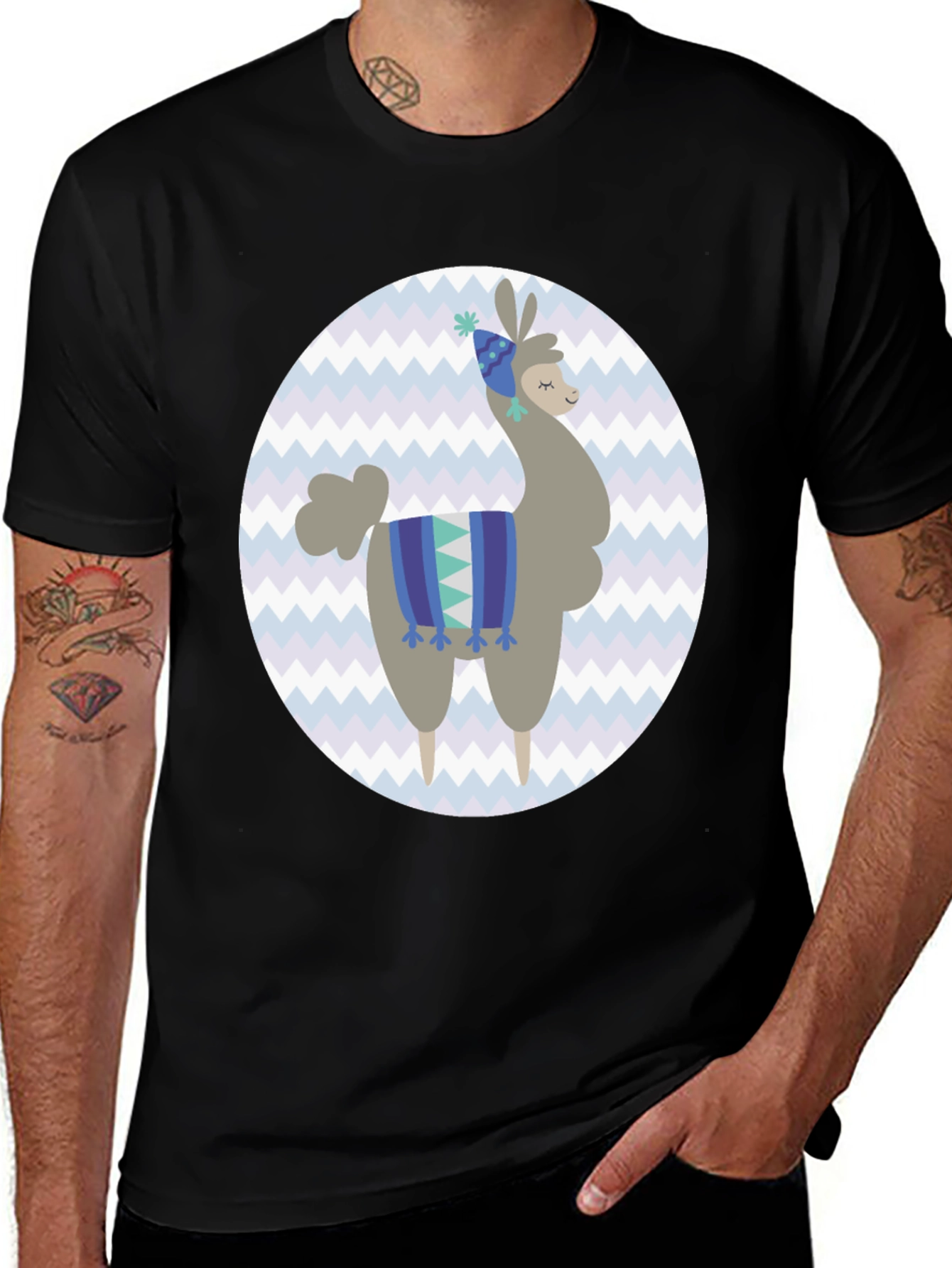 Variant 27 of Llama Graphic Tee - Fun & Unique Style