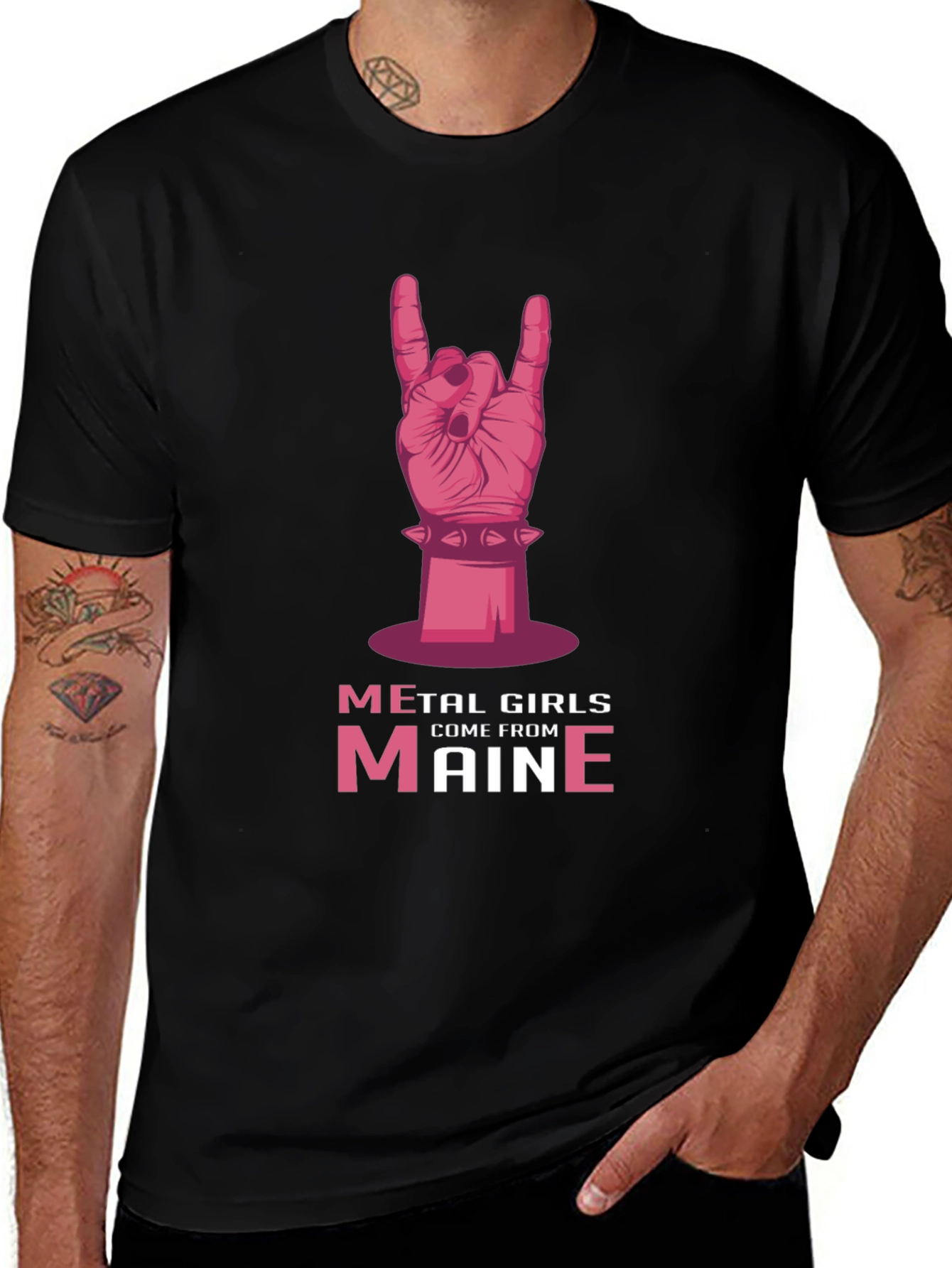 Metal Girls Come From Maine Graphic Tee
