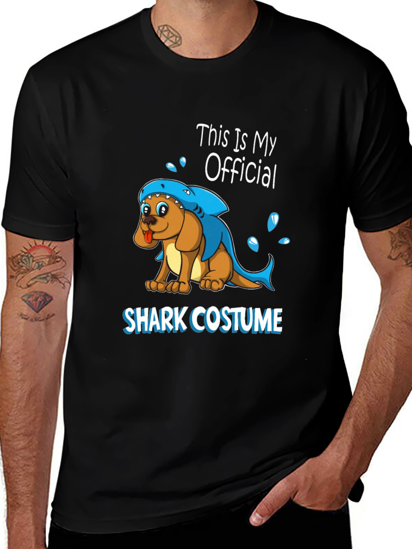 Variant 29 of Dog Shark Costume Graphic T-Shirt