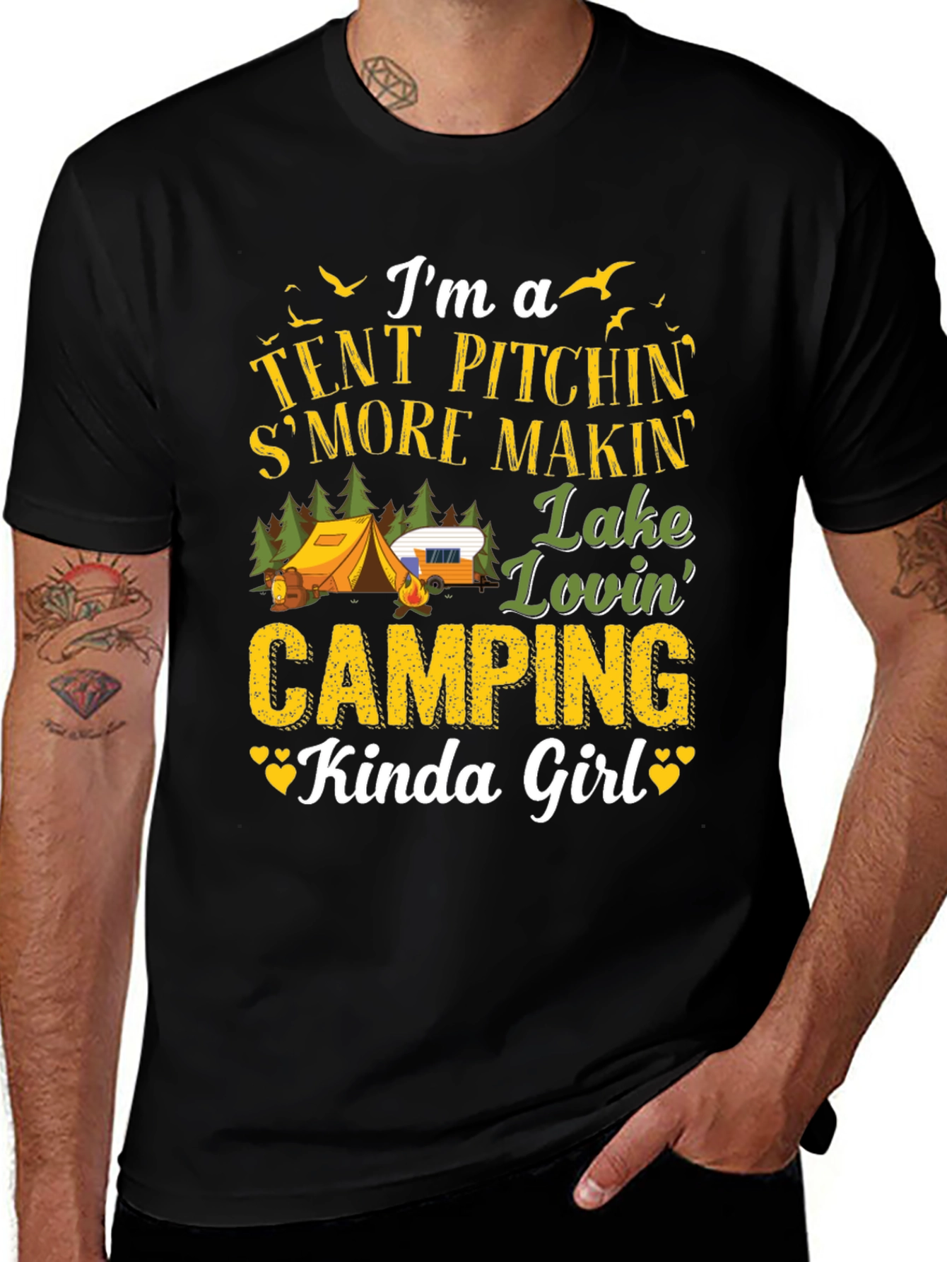 Variant 5 of Camping Kinda Girl Graphic Tee