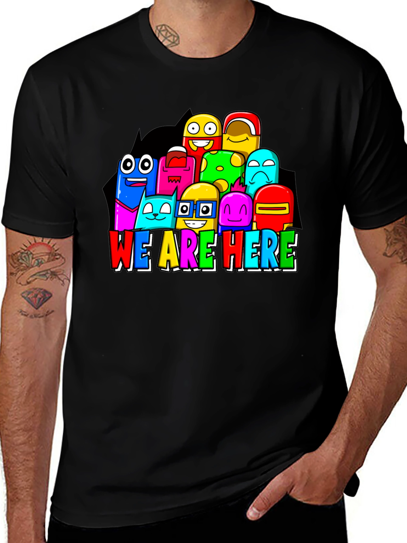 Variant 16 of Colorful Cartoon Graphic T-Shirt