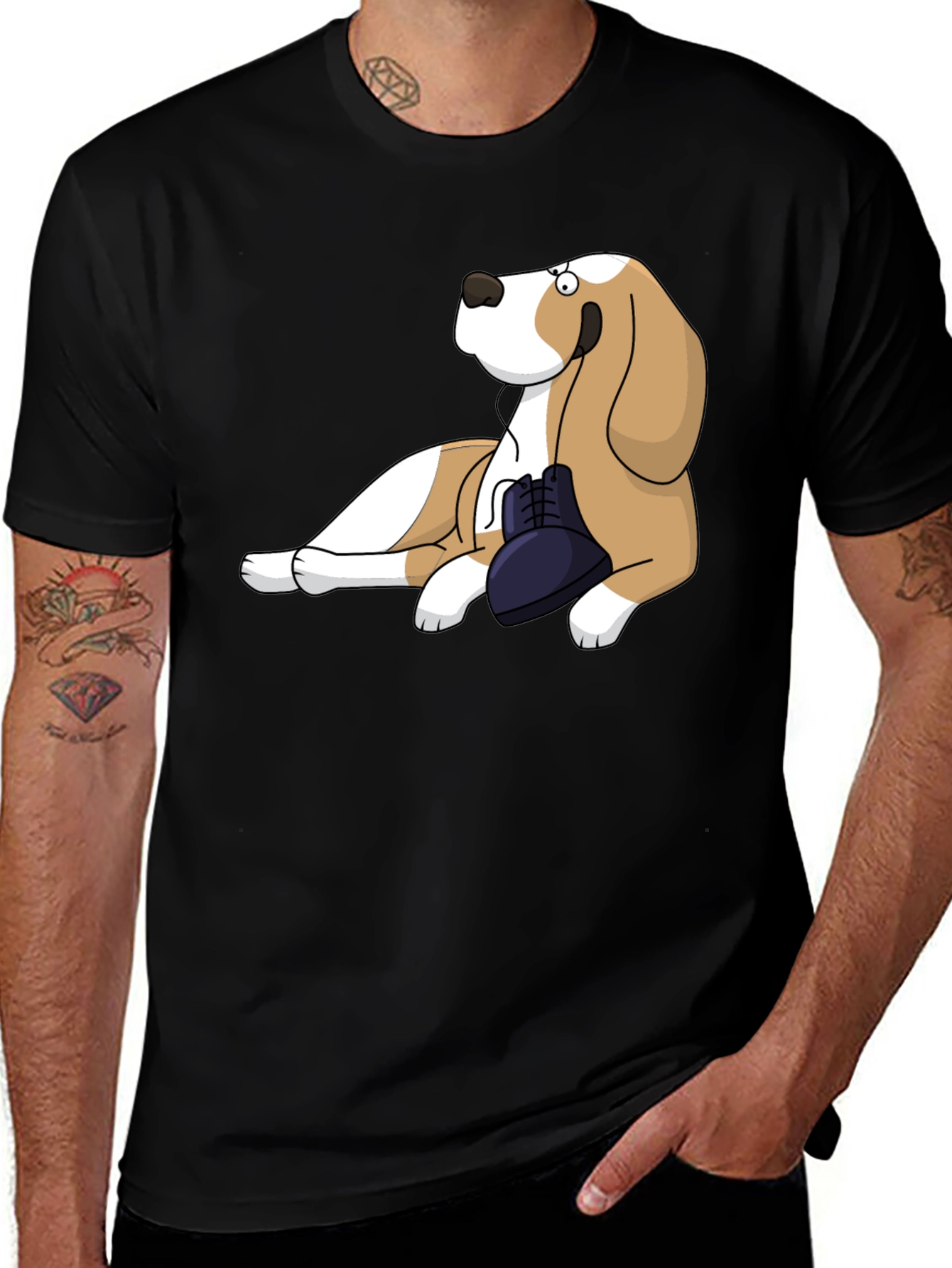 Variant 29 of Dog with Shoe Graphic Tee