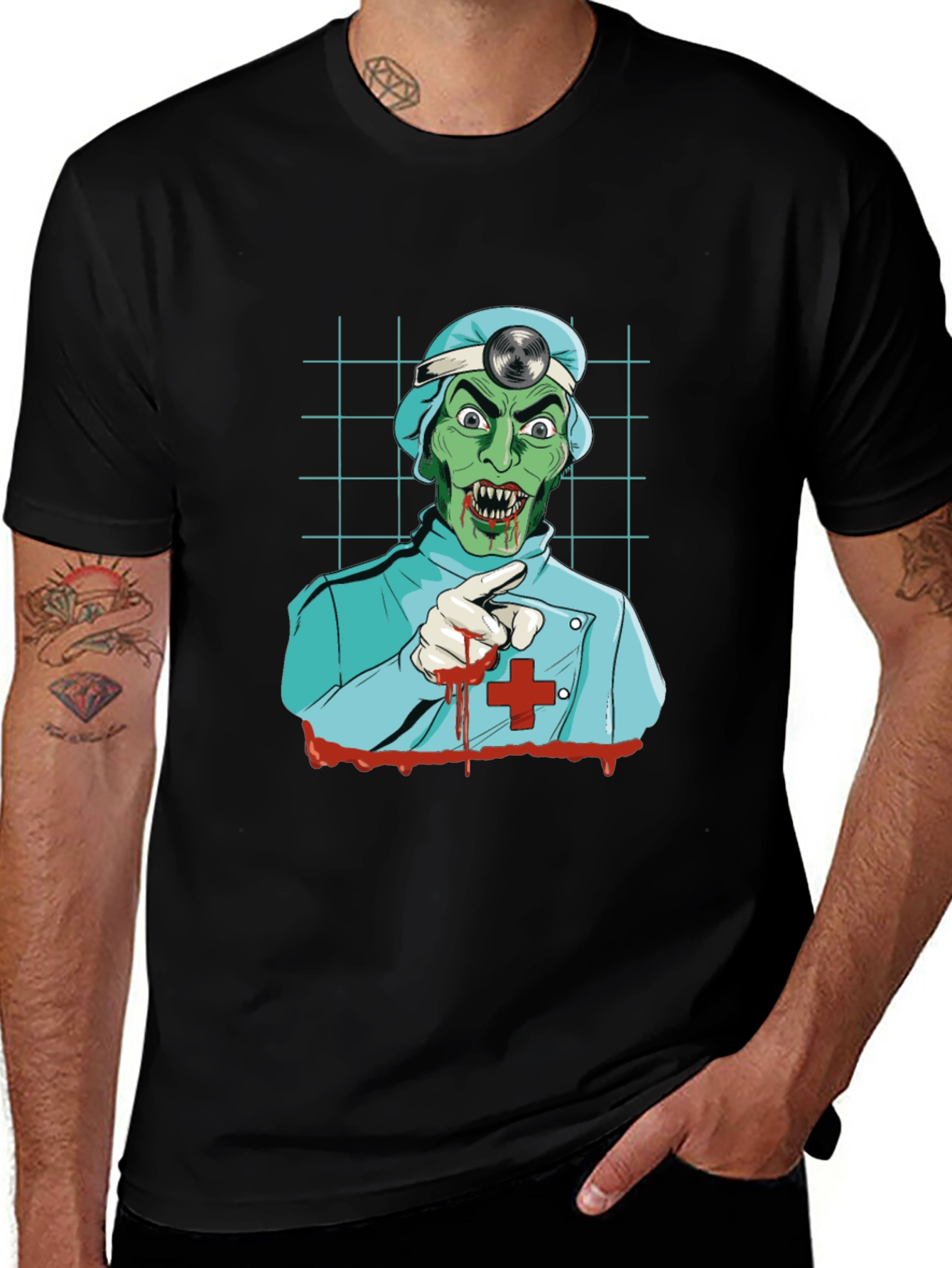 Variant 25 of Zombie Doctor Graphic T-Shirt
