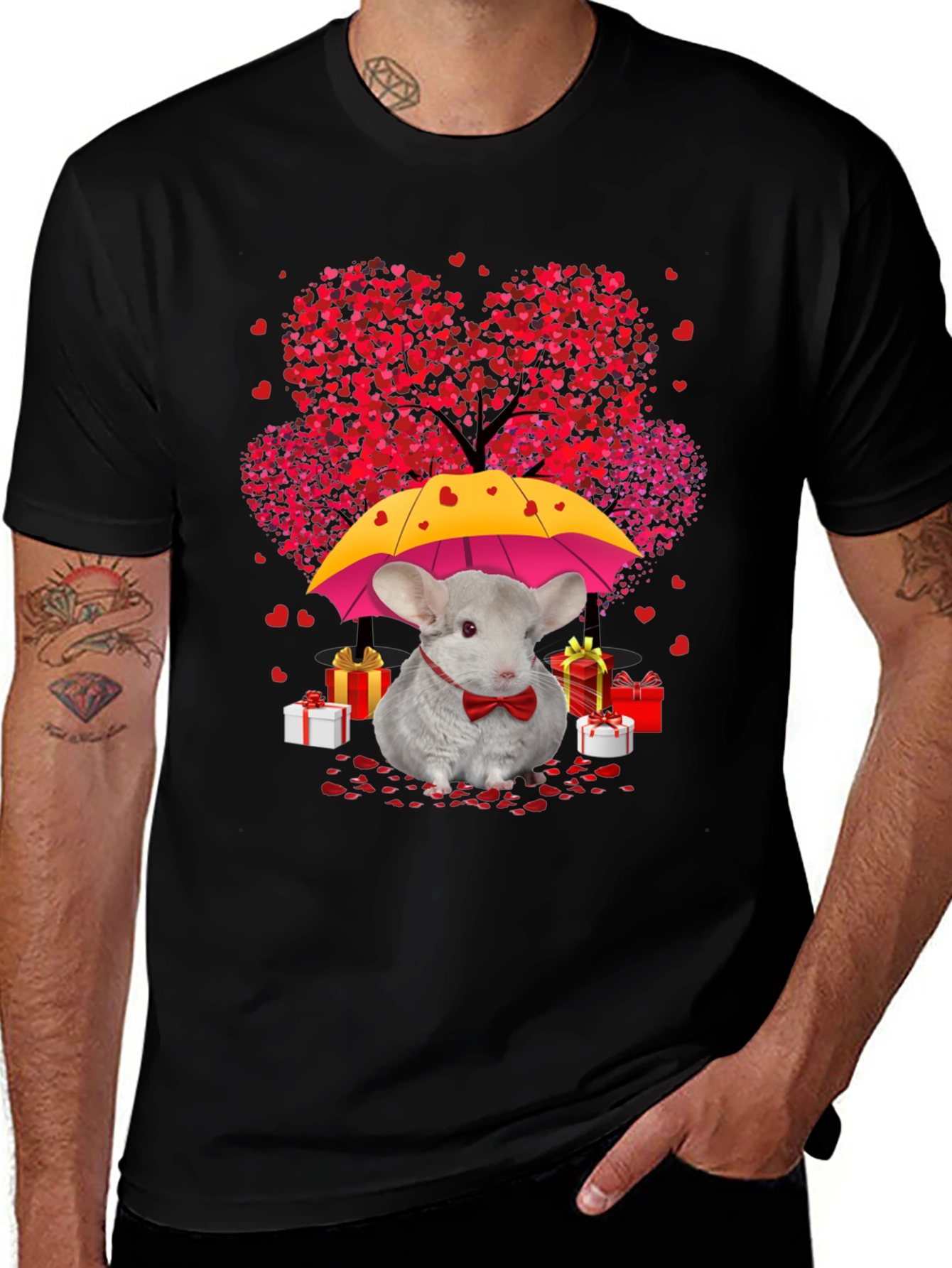 Chinchilla Valentine's Day T-Shirt