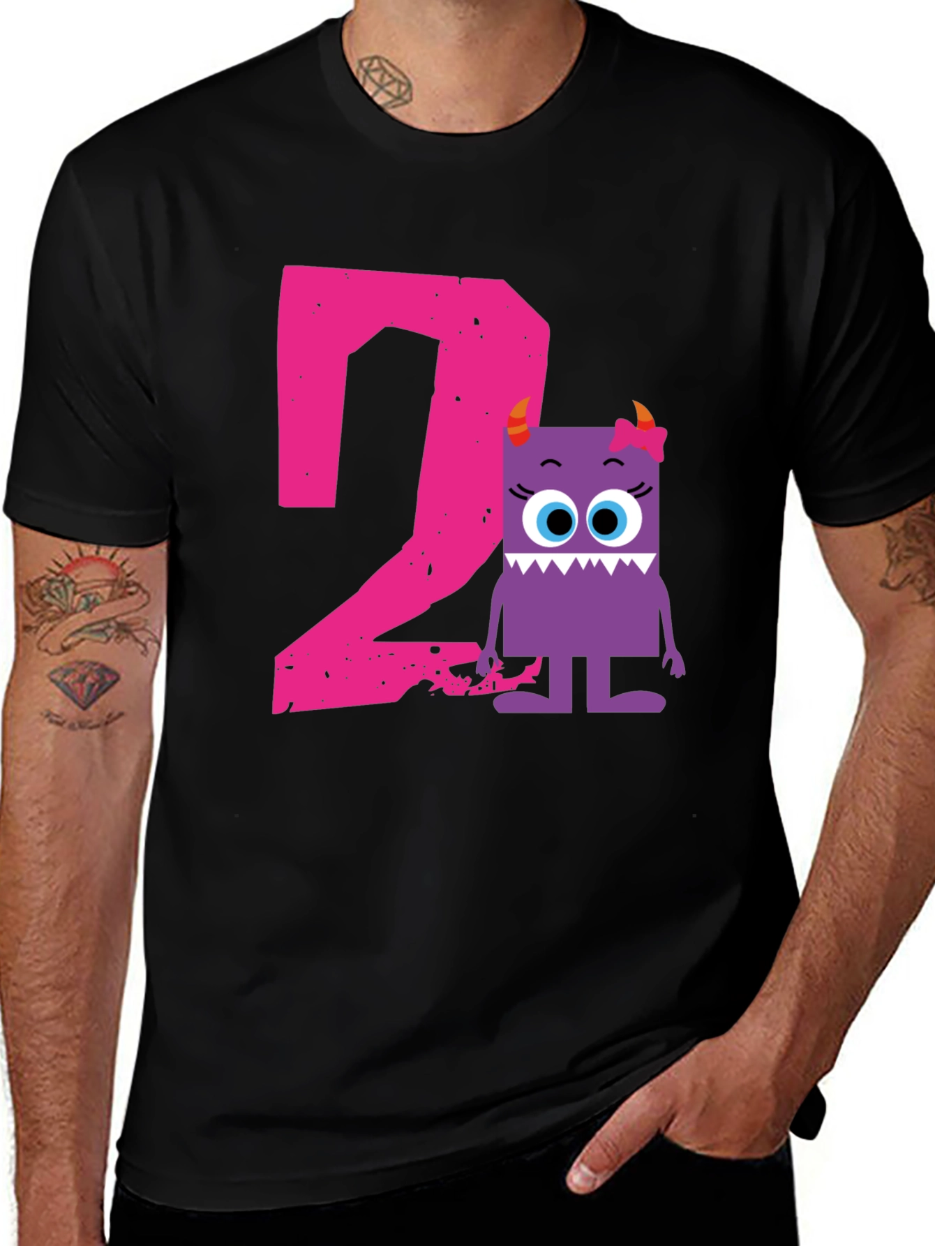 Variant 30 of Cute Monster 2nd Birthday T-Shirt