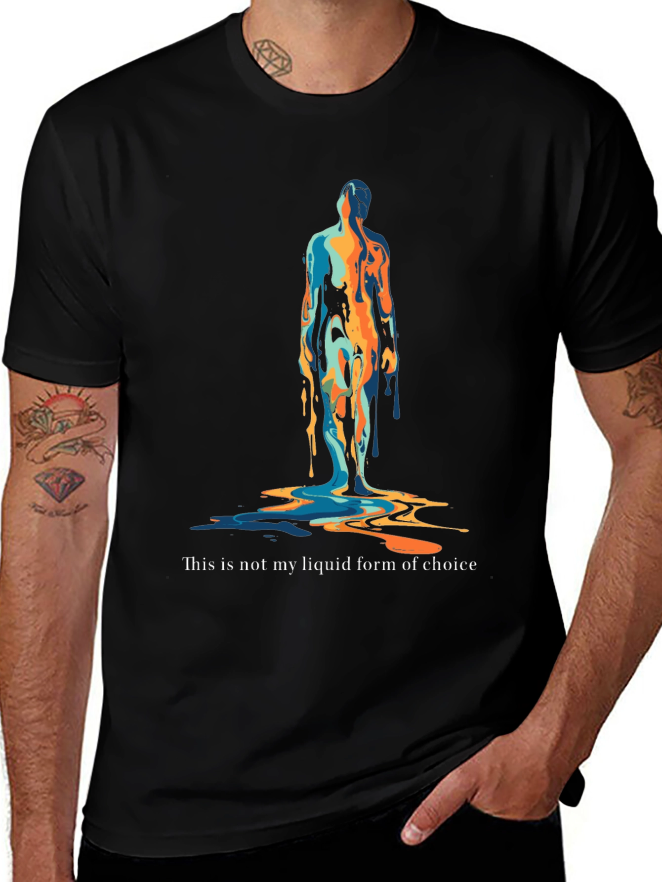 Variant 6 of Liquid Form Tee - Unique Graphic Print