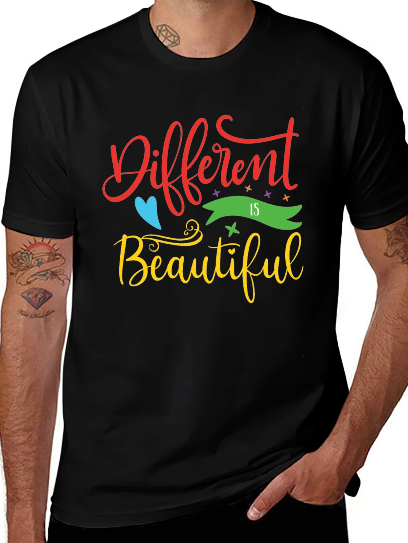 Variant 3 of Different is Beautiful Graphic Tee