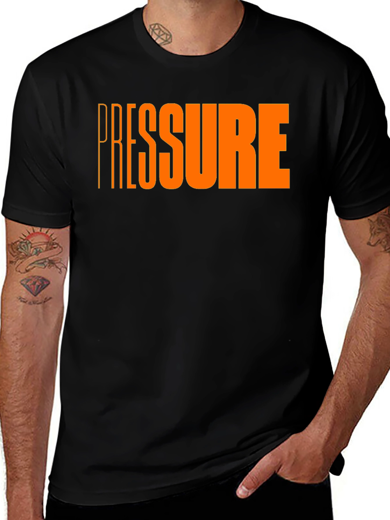 Variant 29 of Pressure Graphic Tee - Men's Black T-Shirt