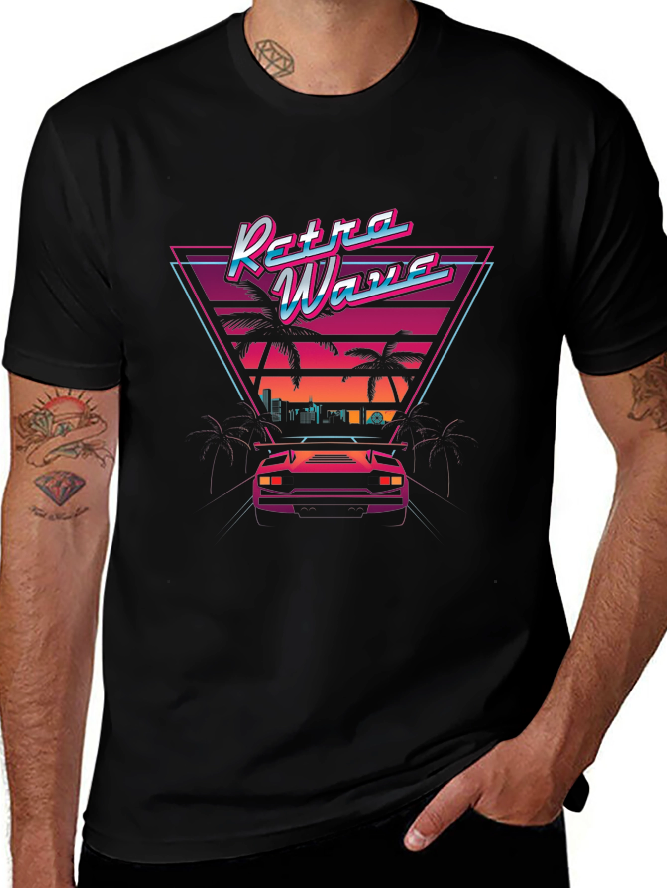 Retro Wave T-Shirt - Synthwave Style