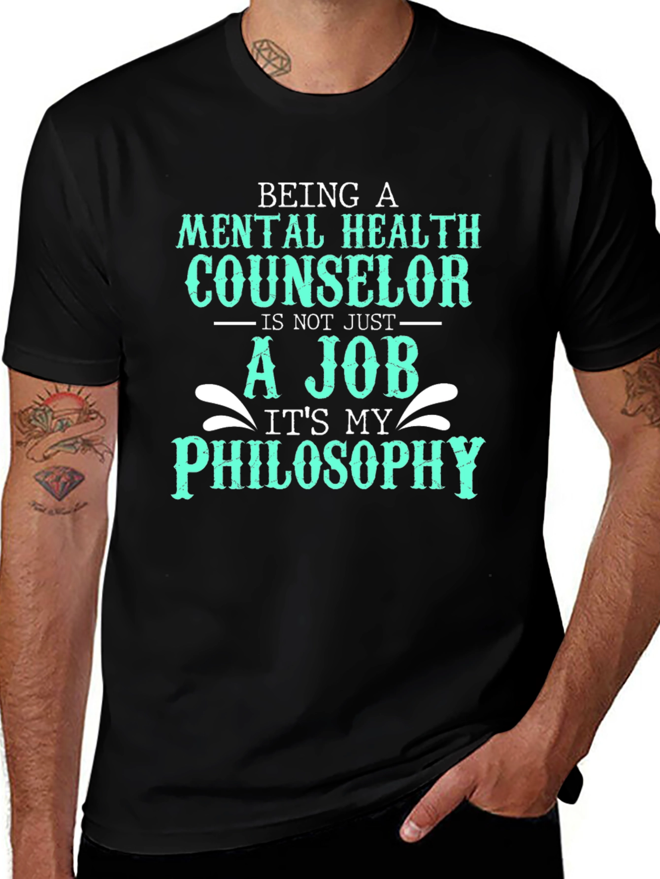 Variant 27 of Mental Health Counselor T-Shirt - Philosophy Not Job
