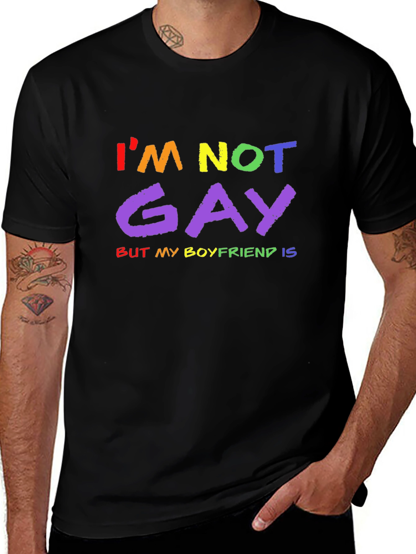 Variant 10 of I'm Not Gay But My Boyfriend Is T-Shirt