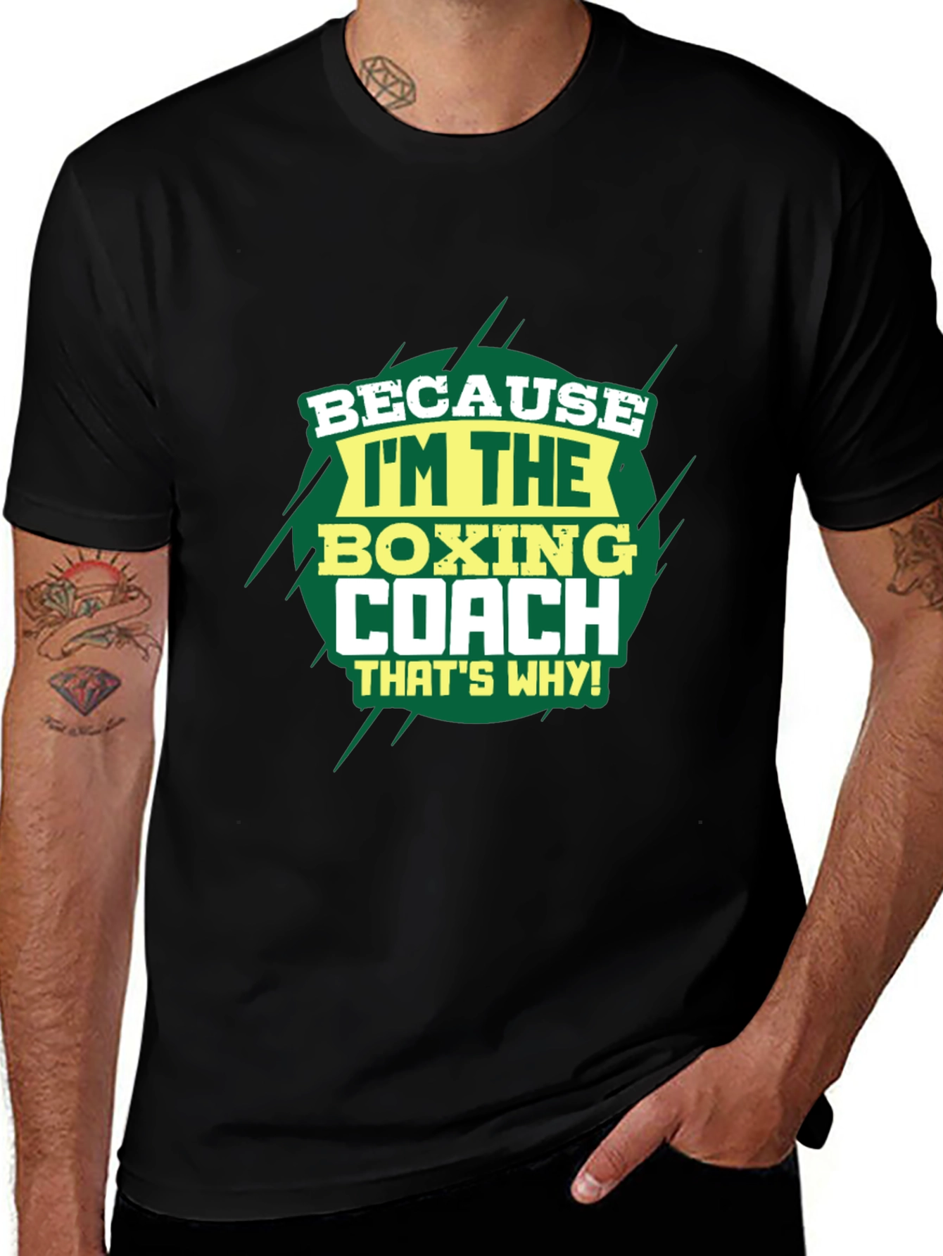 Variant 16 of Boxing Coach T-Shirt - Because I'm The Boxing Coach, That's Why!