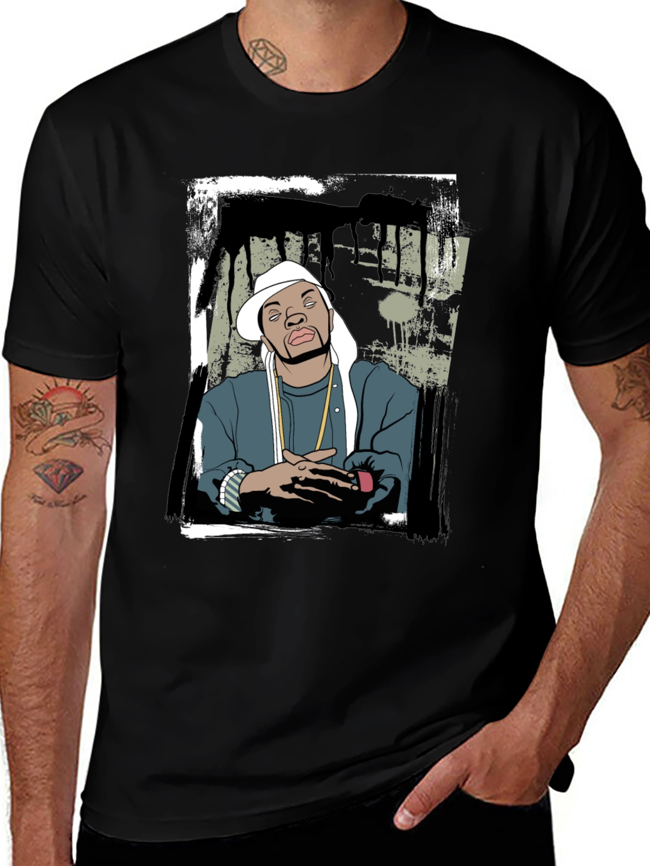 Variant 28 of Retro Hip Hop Graphic T-Shirt