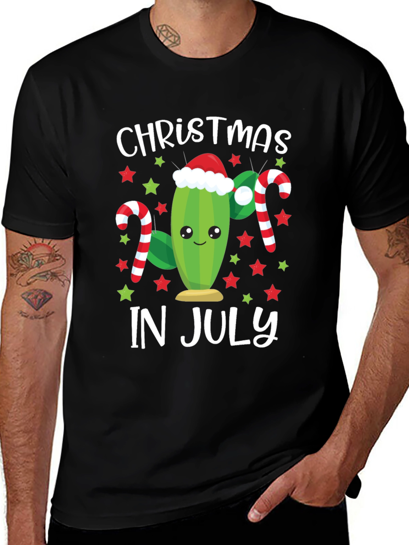 Christmas in July Cactus Graphic Tee