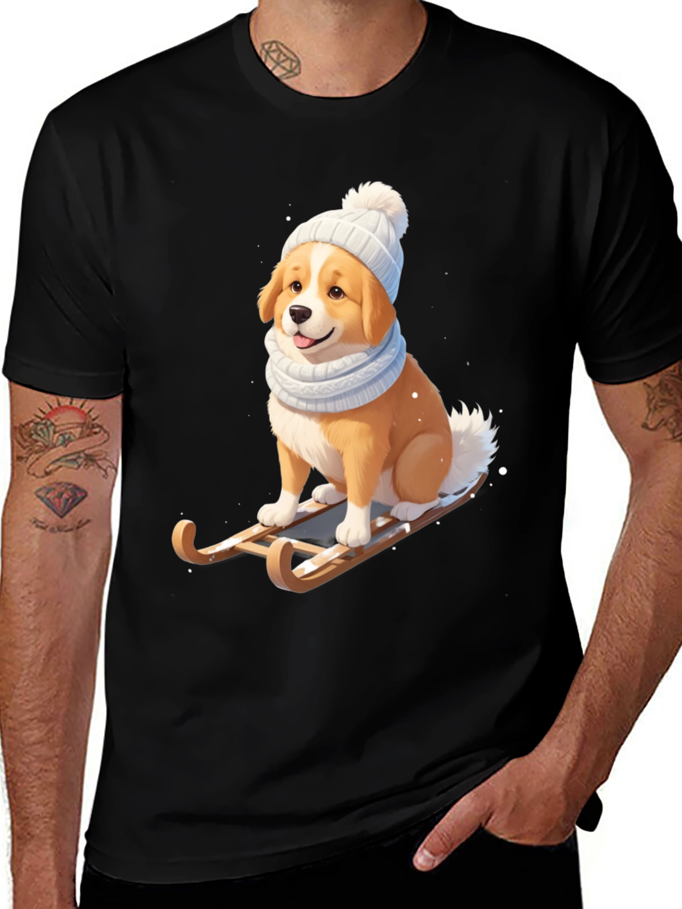 Variant 13 of Dog Sledding T-Shirt