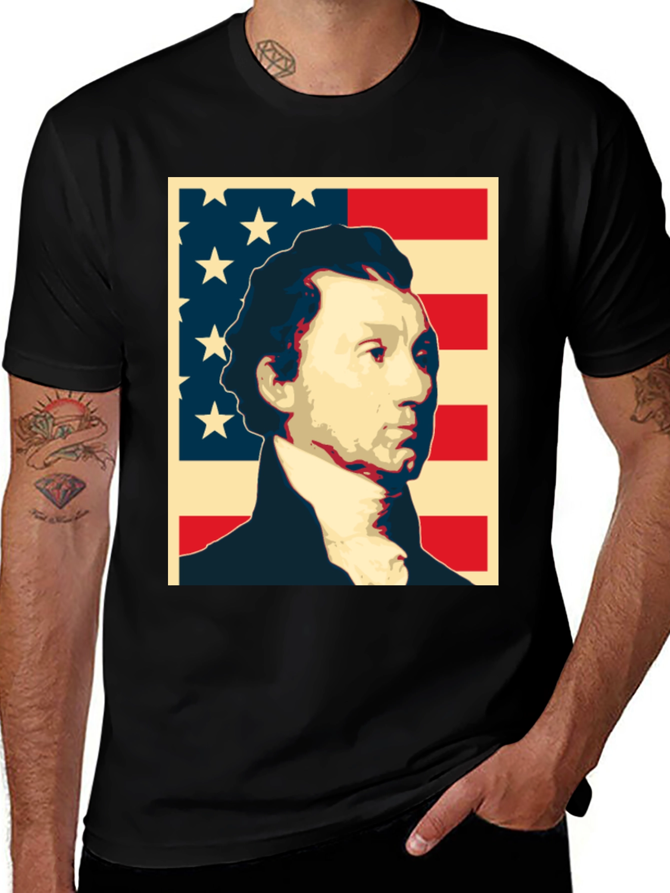 Variant 13 of Patriotic Graphic T-Shirt - American History Design