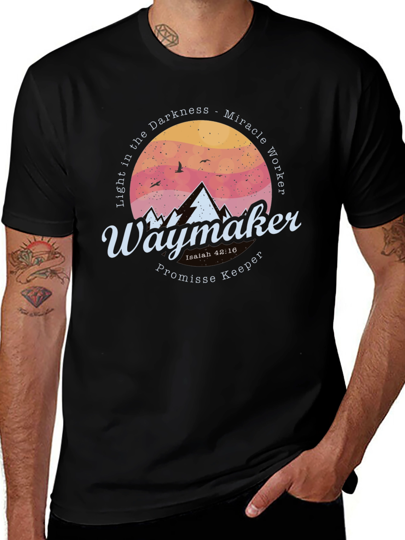 Waymaker Christian T-Shirt - Light in the Darkness