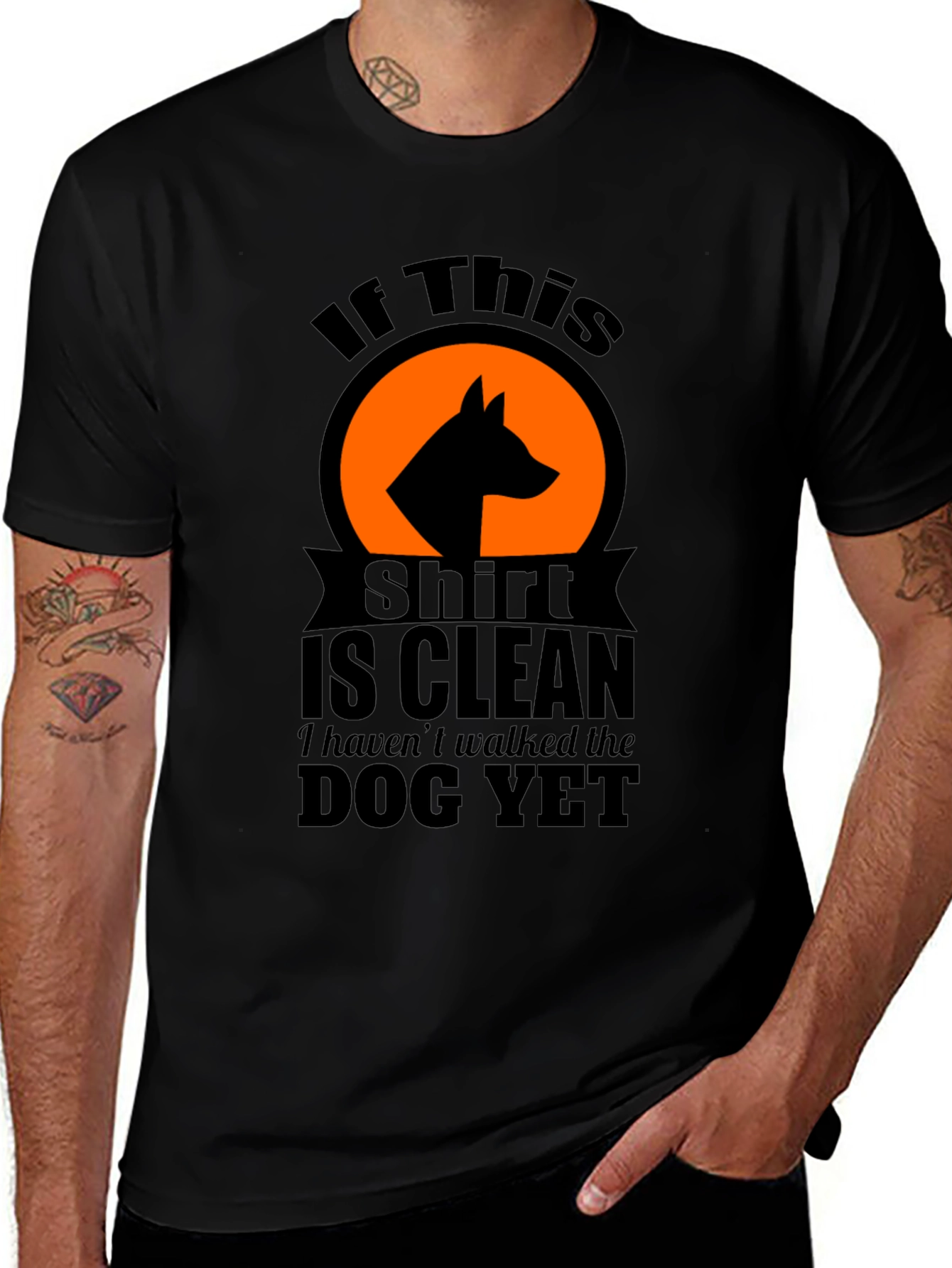Variant 8 of Dog Walk T-Shirt - If This Shirt Is Clean