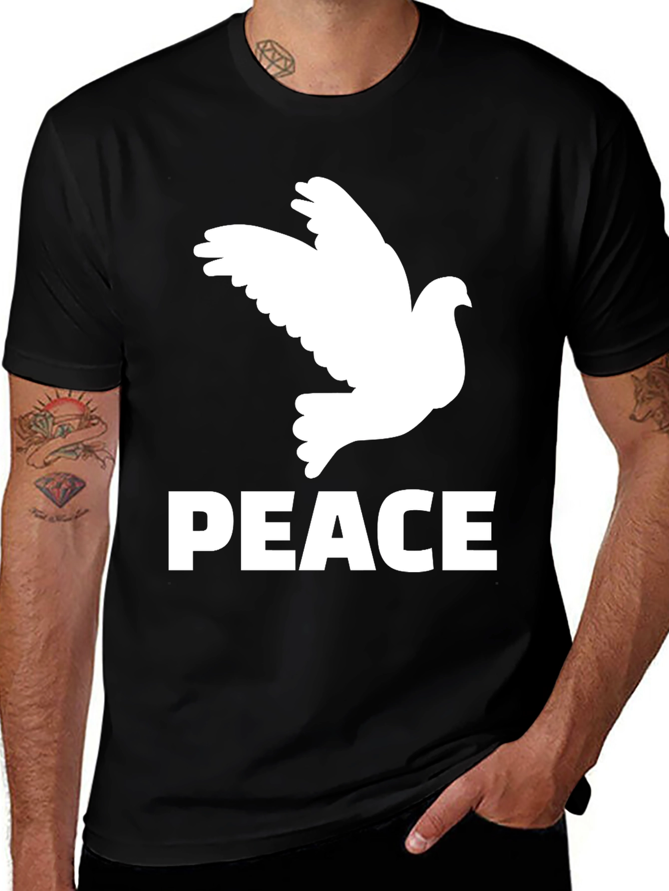 Variant 7 of Peace Dove Graphic Tee - Stylish Unisex T-Shirt