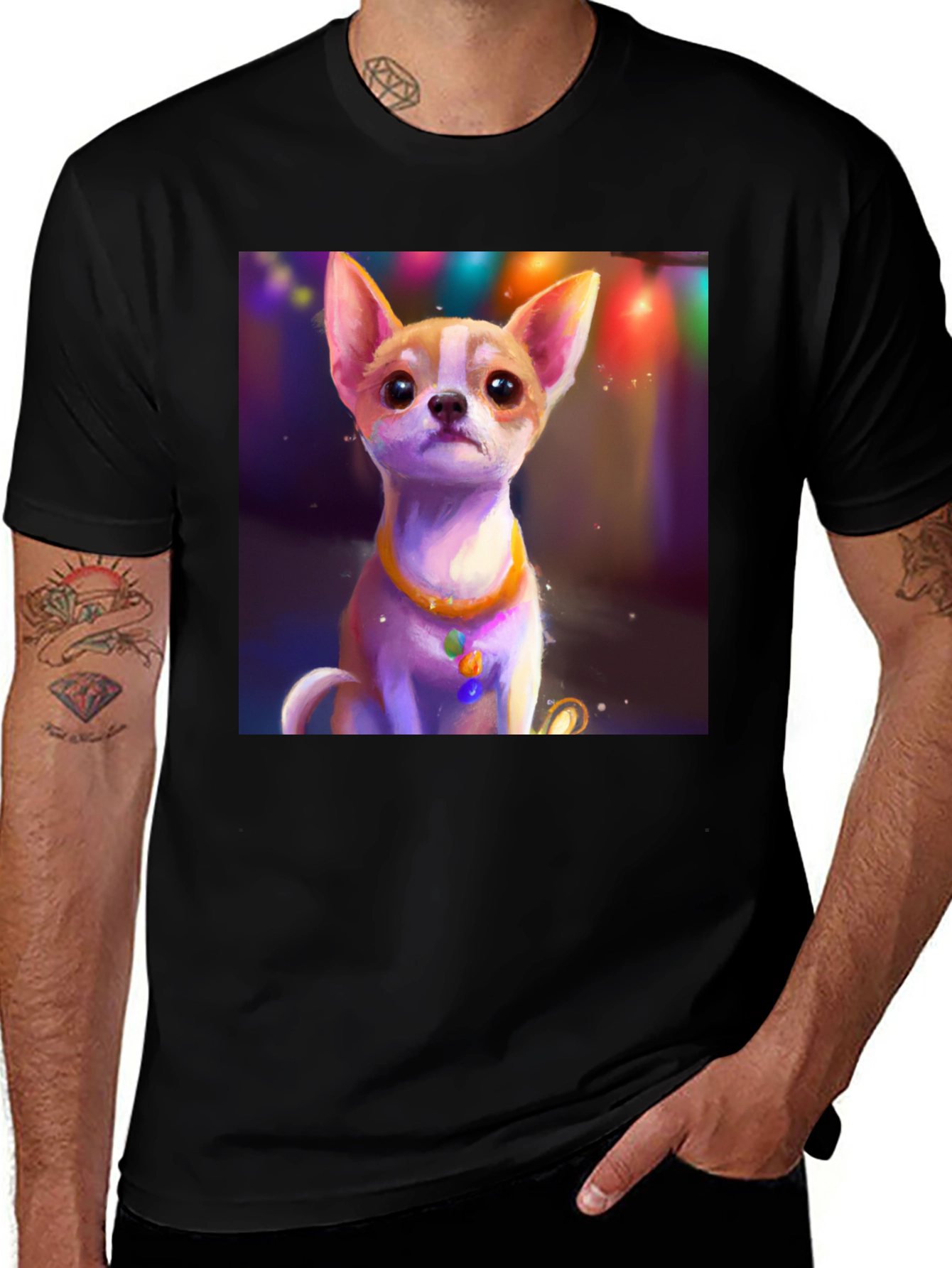 Variant 25 of Chihuahua Art T-Shirt - Cute Dog Design