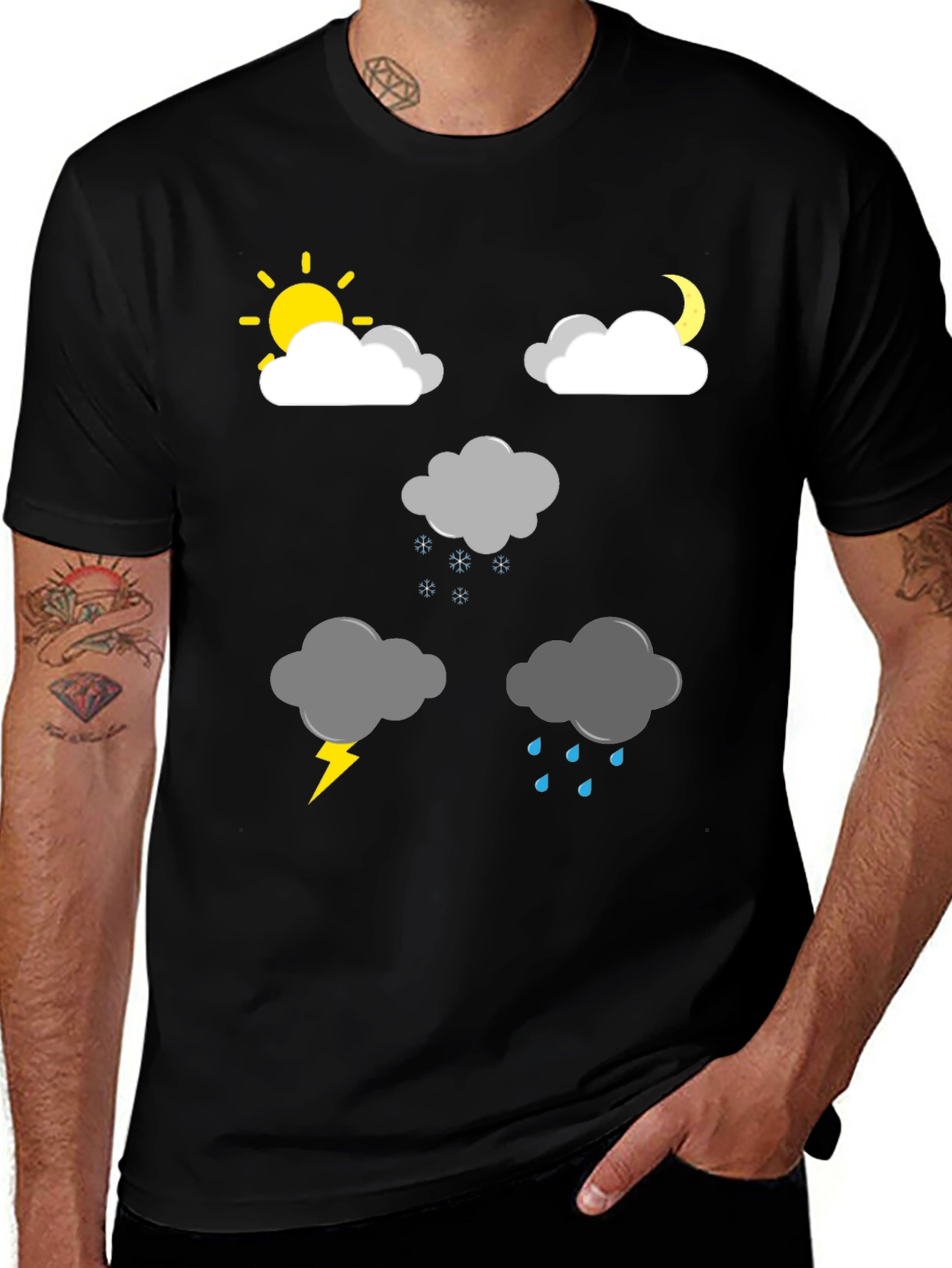 Variant 27 of Weather Forecast Graphic T-Shirt