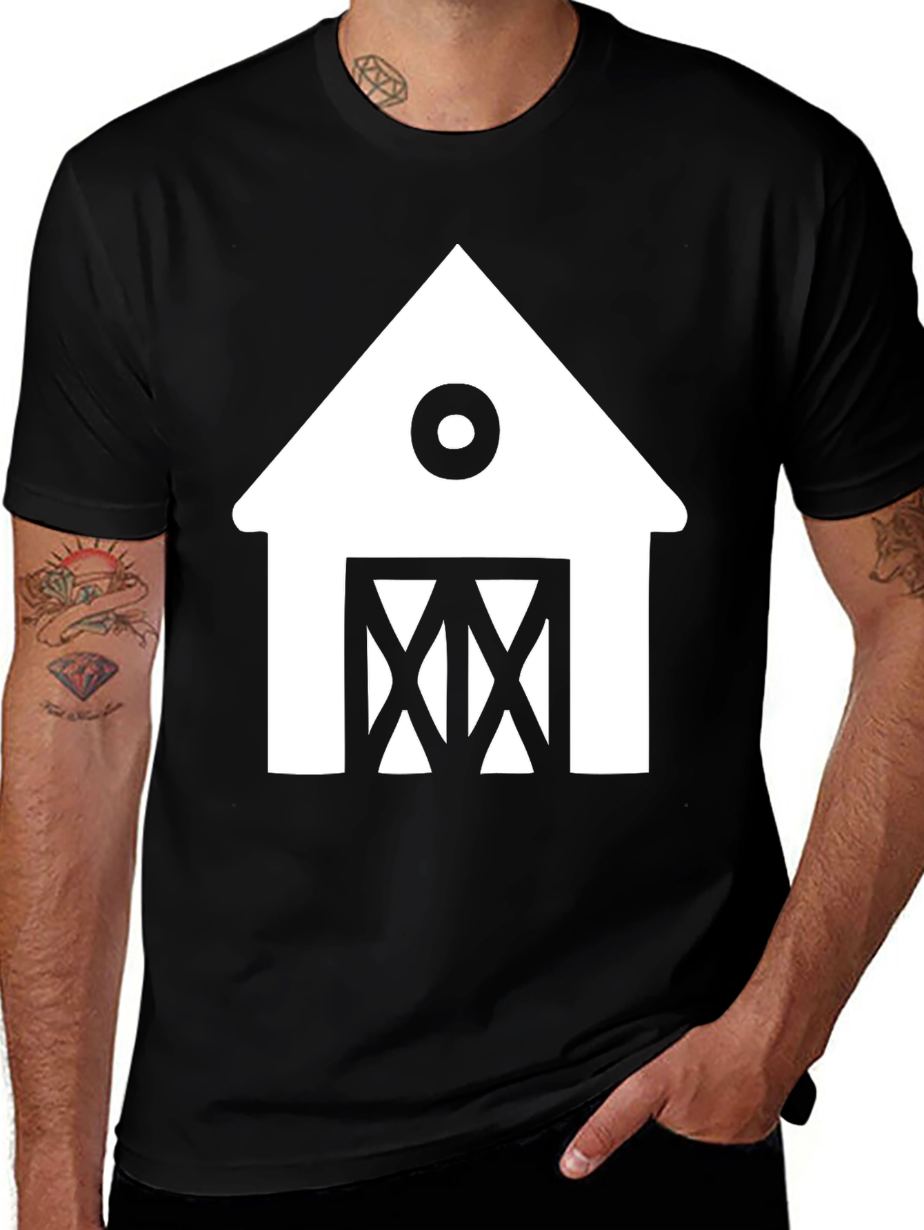 Variant 27 of Barn Graphic T-Shirt - Farmhouse Style Tee