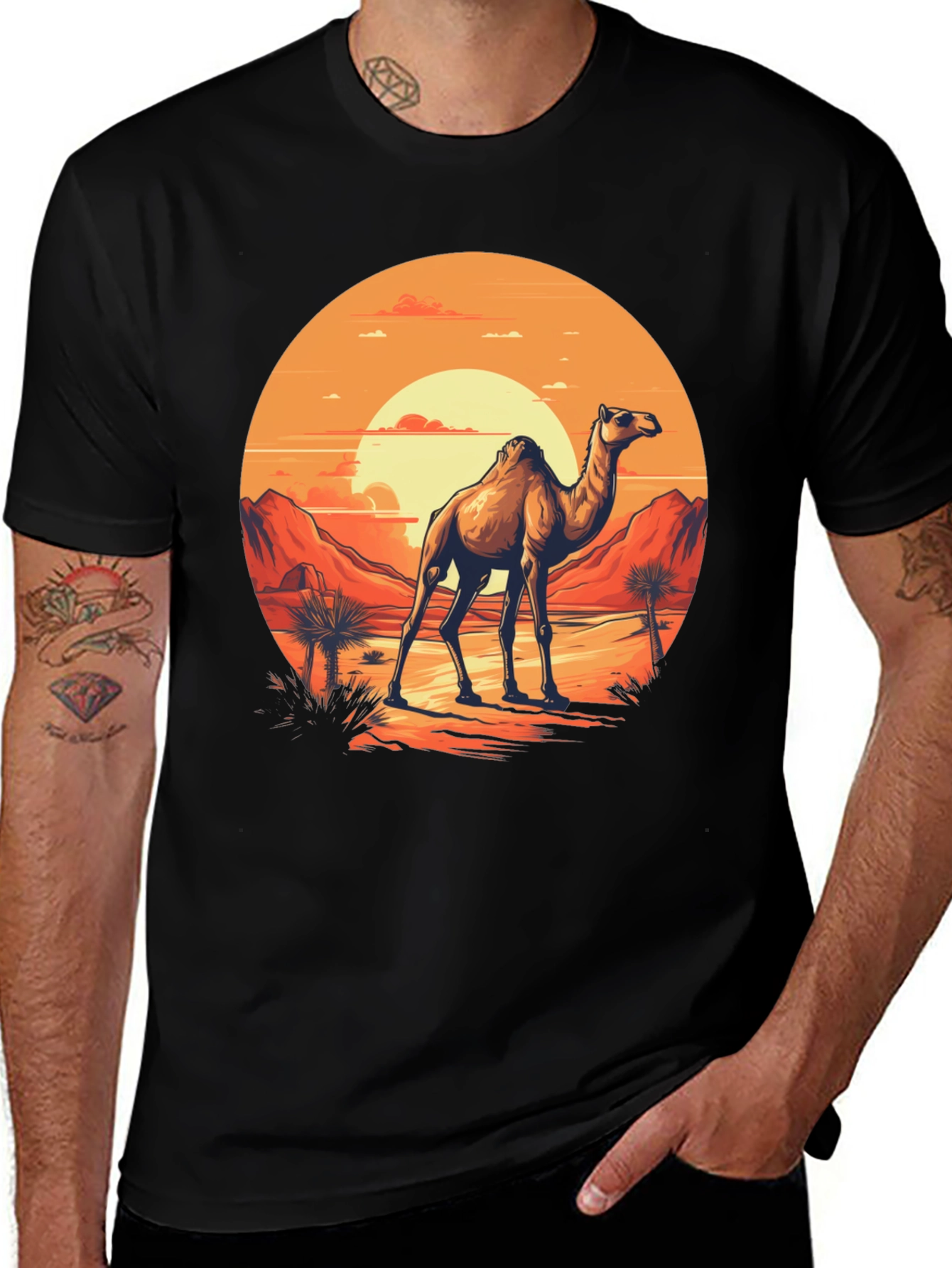 Variant 11 of Desert Camel Graphic T-Shirt