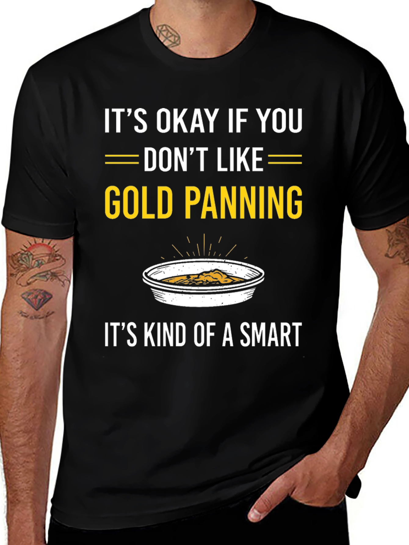 Variant 12 of Gold Panning Humor T-Shirt