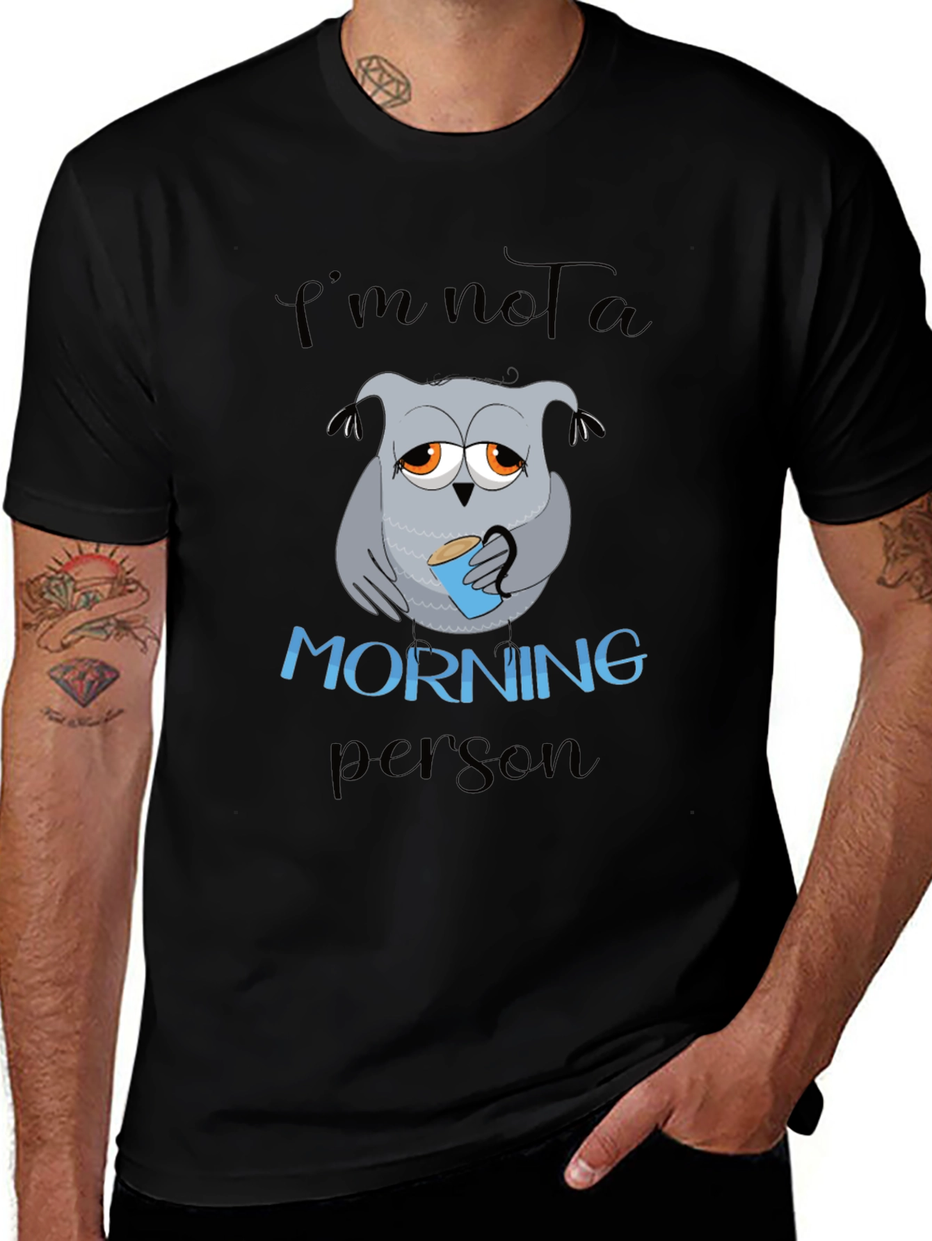 Variant 15 of Not a Morning Person Owl T-Shirt