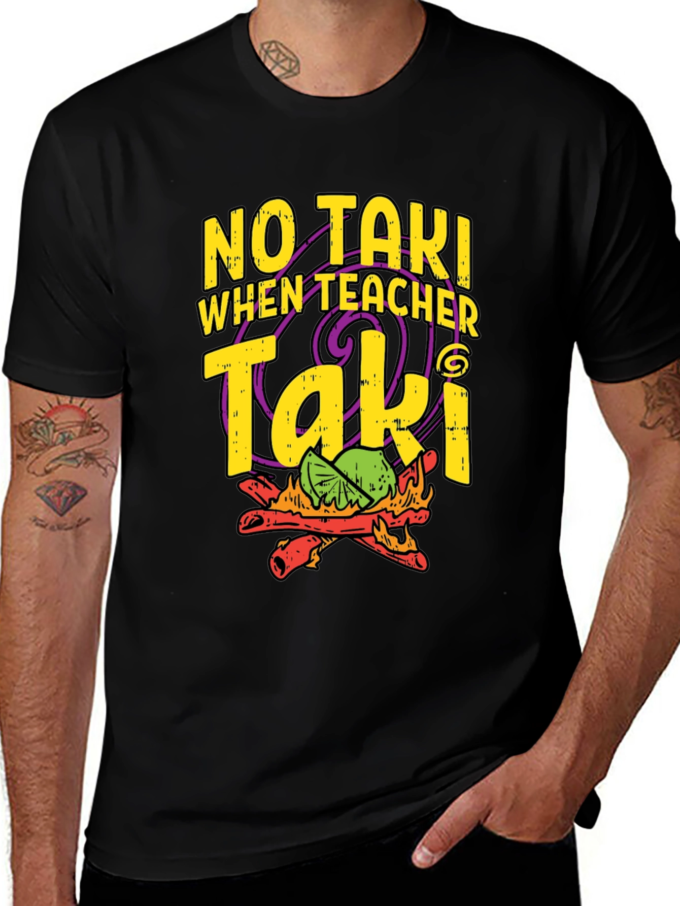 Variant 30 of No Taki When Teacher Taki Funny T-Shirt
