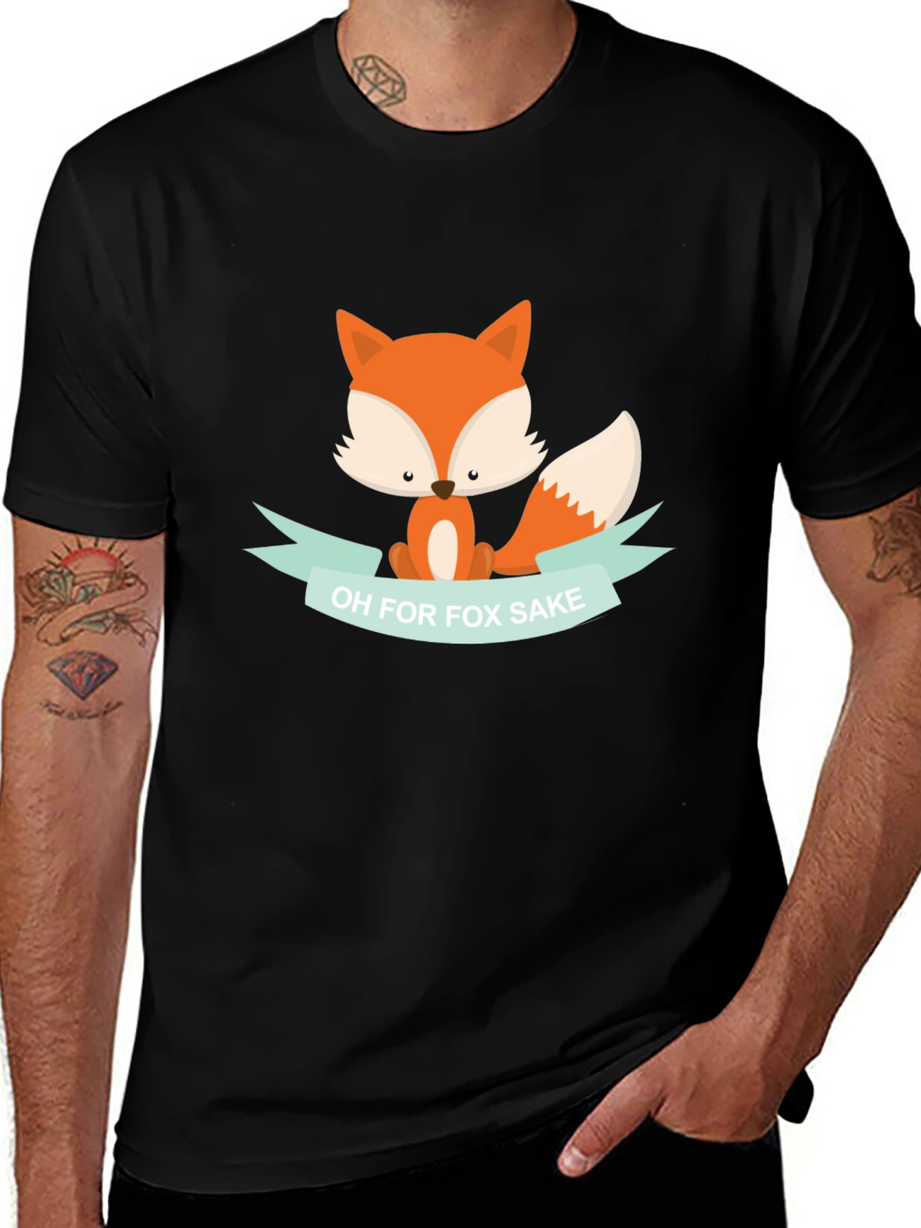 Variant 29 of Funny Fox T-Shirt - Oh for Fox Sake!