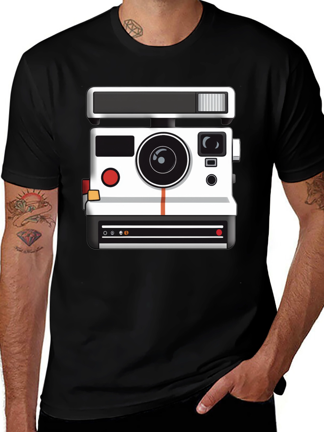 Vintage Camera Graphic Tee - Retro Style