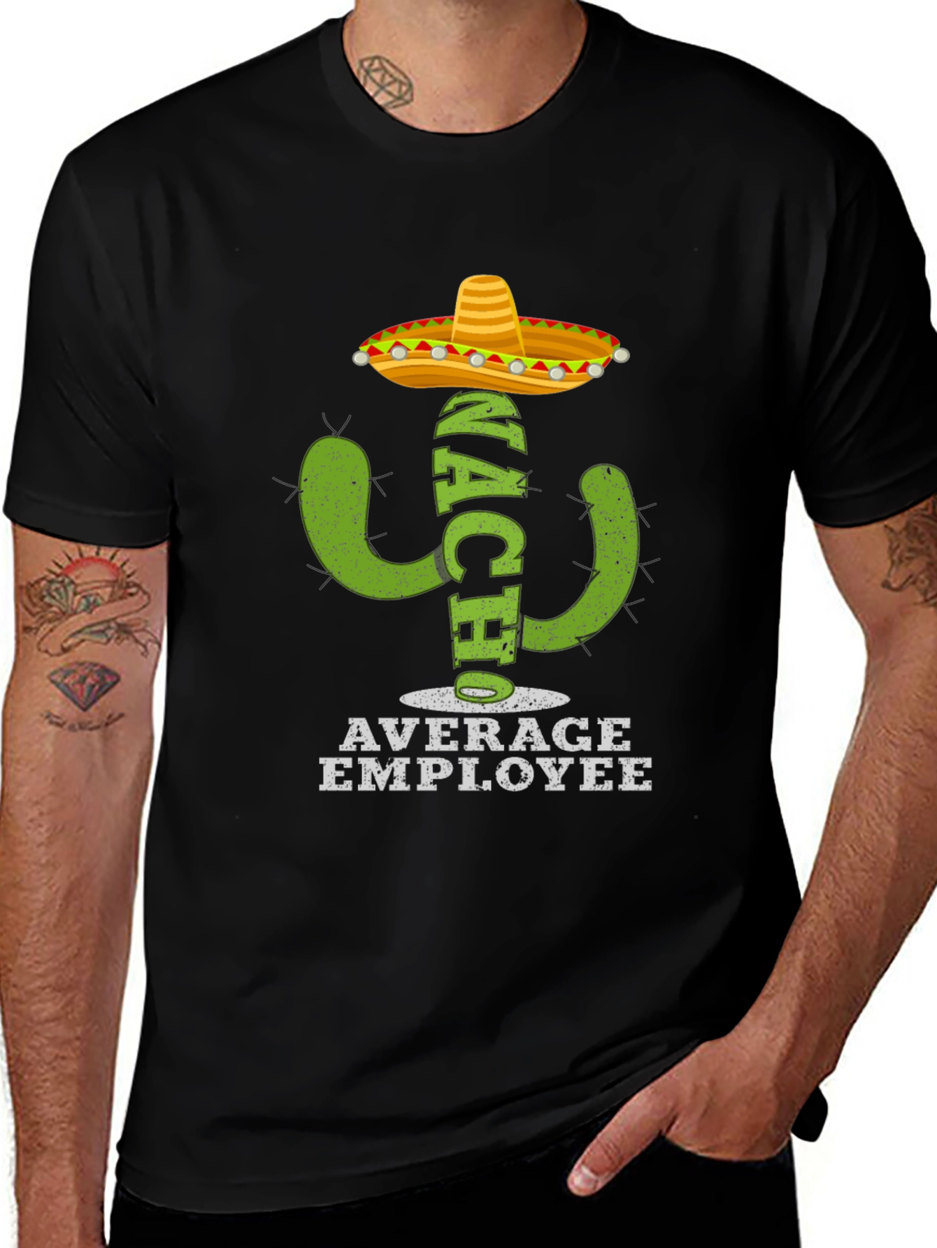 Variant 20 of Nacho Average Employee T-Shirt - Funny Cactus Tee