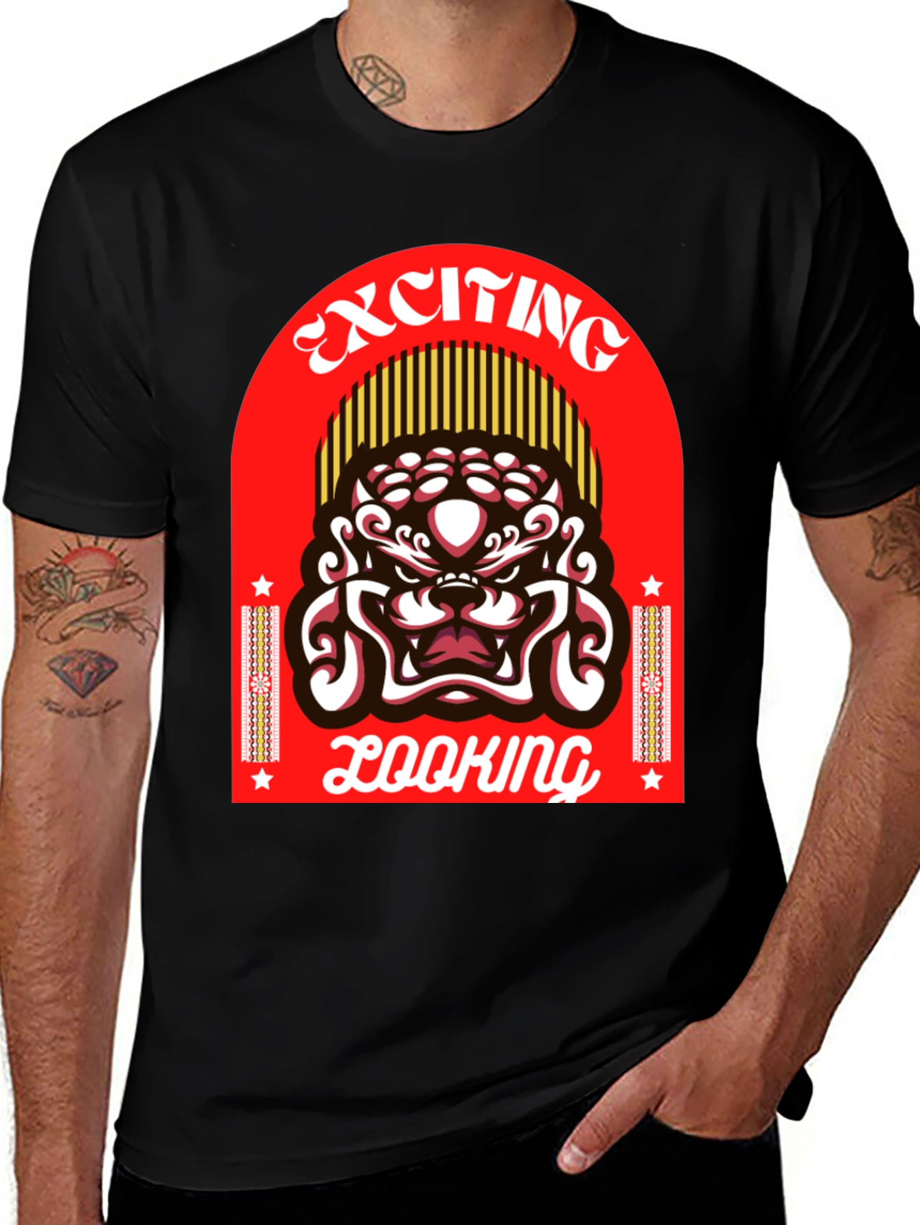 Variant 7 of Exciting Looking Graphic T-Shirt