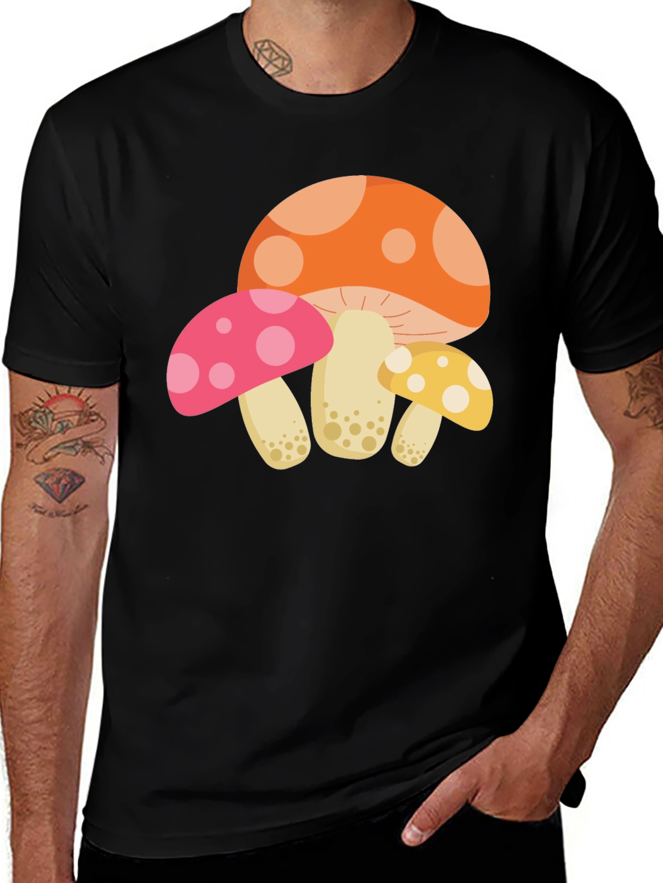 Variant 27 of Funky Mushroom T-Shirt - Groovy Graphic Tee
