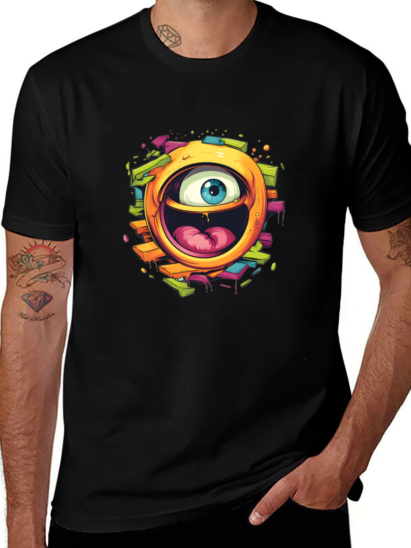 Variant 13 of Eye See You Graphic T-Shirt - Modern Streetwear Tee
