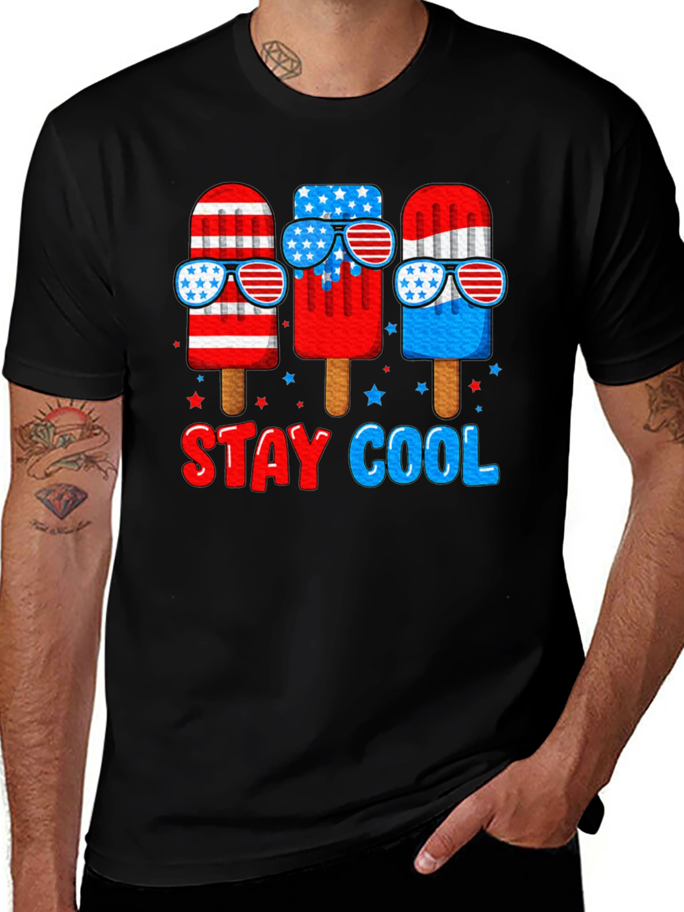 Patriotic Popsicle T-Shirt - Stay Cool 4th of July