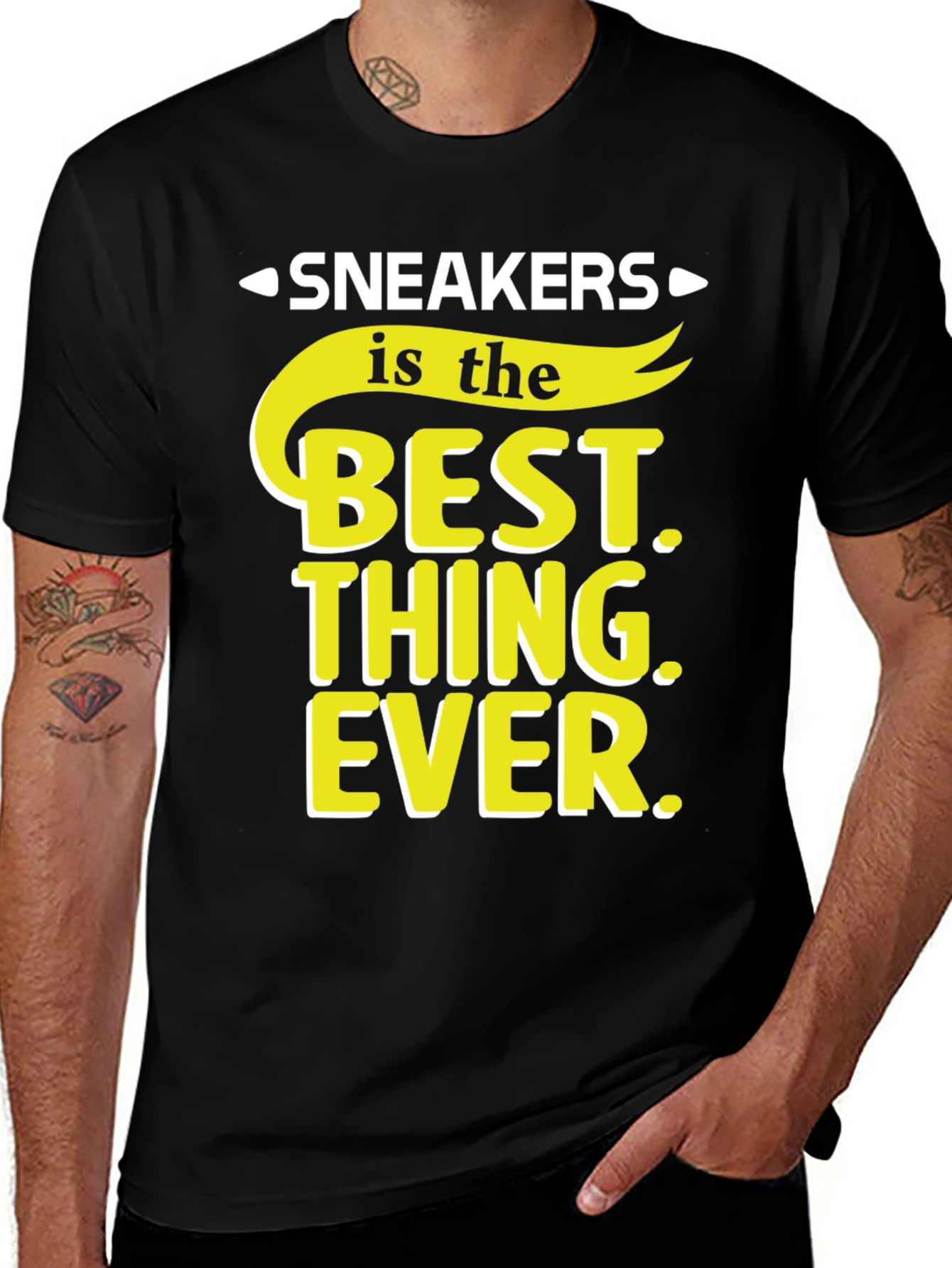 Variant 25 of Sneakers Best Thing Ever Black T-Shirt