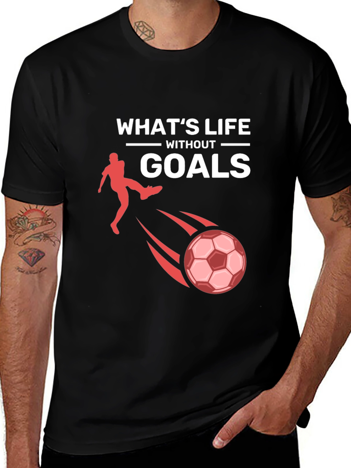 Variant 11 of Soccer Goals Graphic T-Shirt