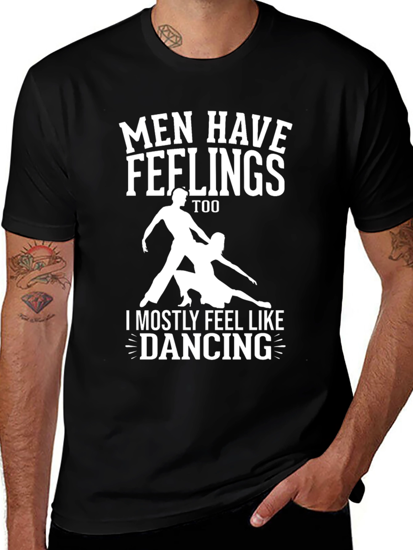 Variant 19 of Men's "Dancing Feelings" Graphic T-Shirt
