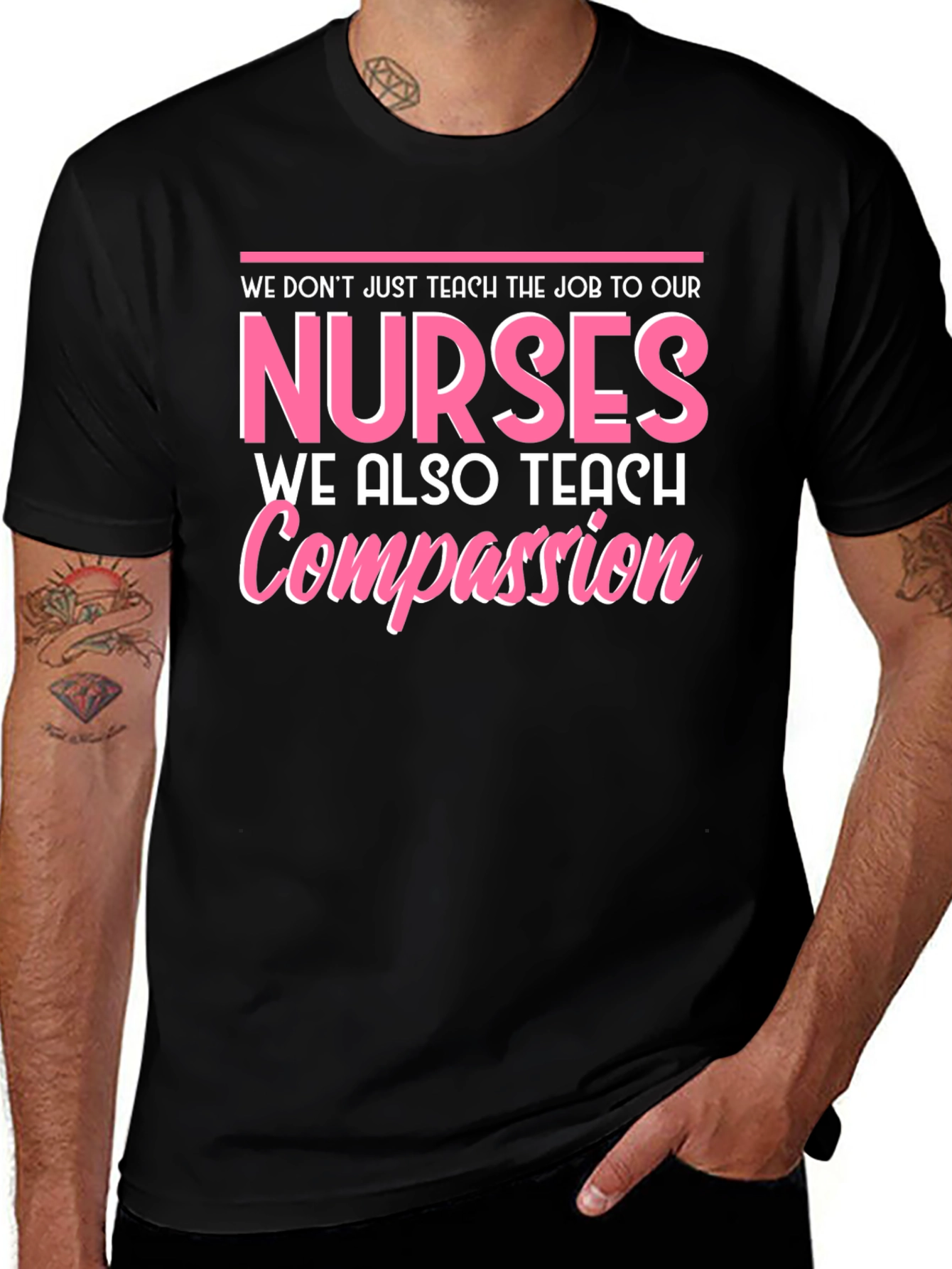 Variant 5 of Nurses Teach Compassion T-Shirt
