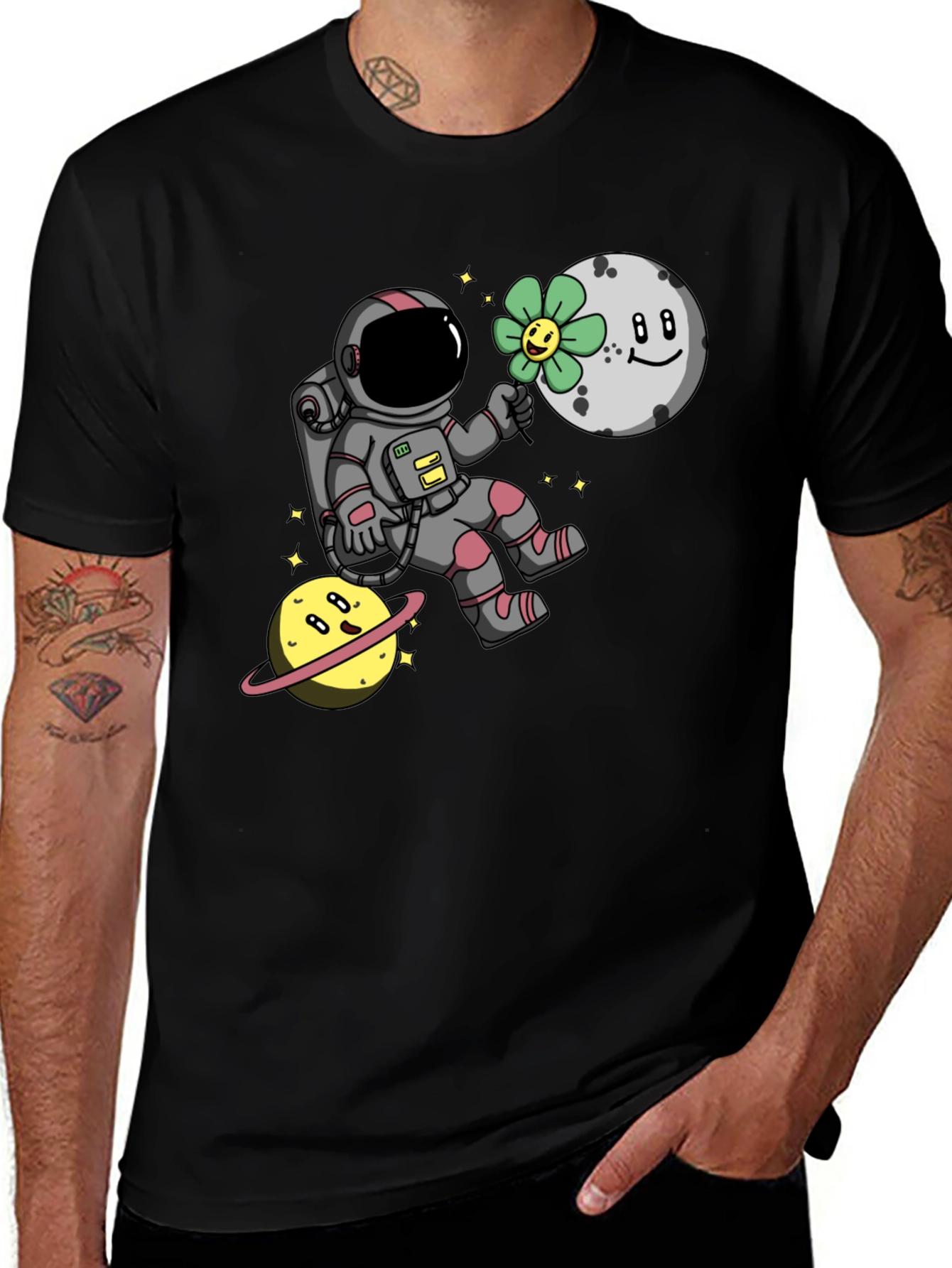 Variant 26 of Astronaut in Space Graphic T-Shirt